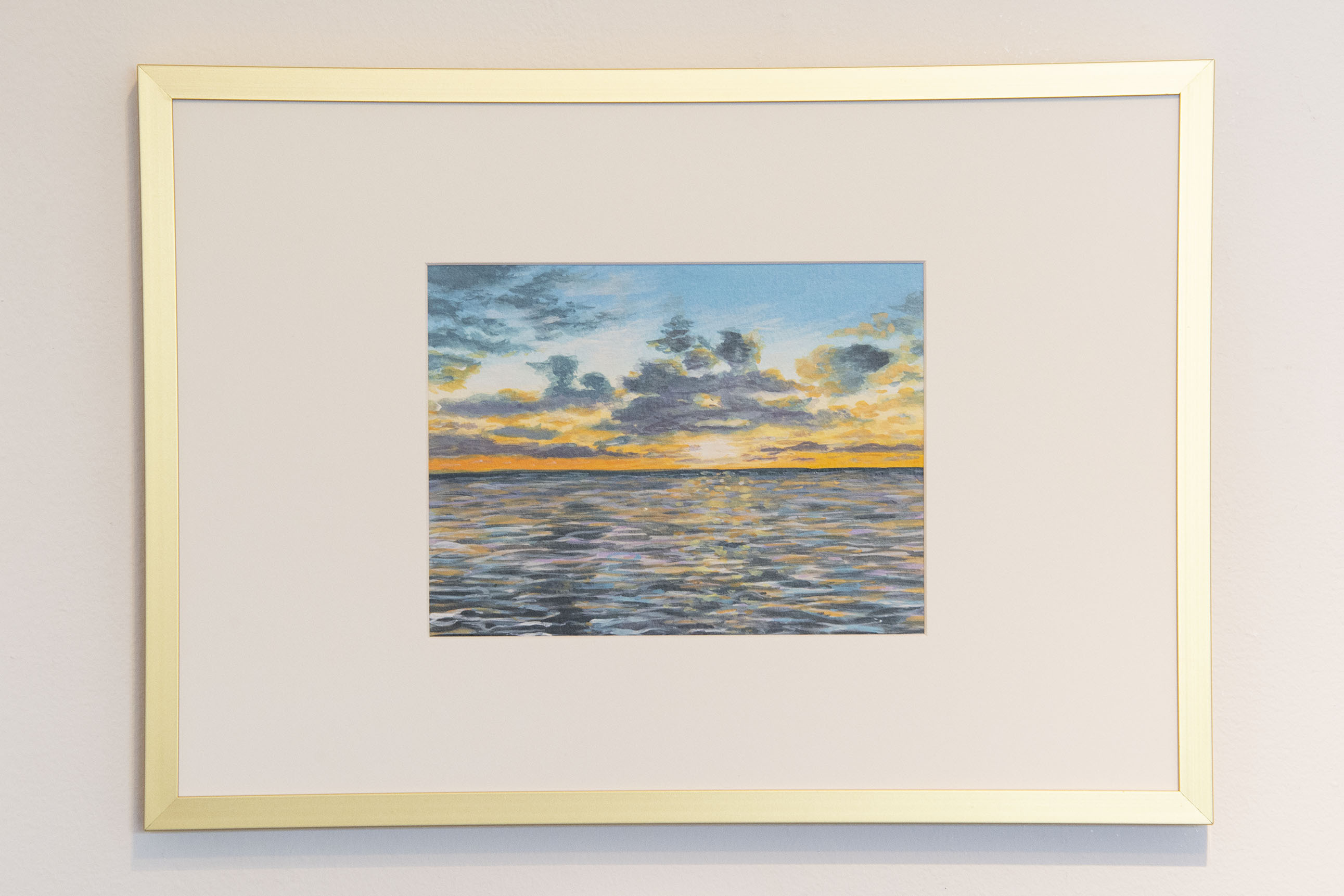 "Hello Summer" Original Gouache Painting