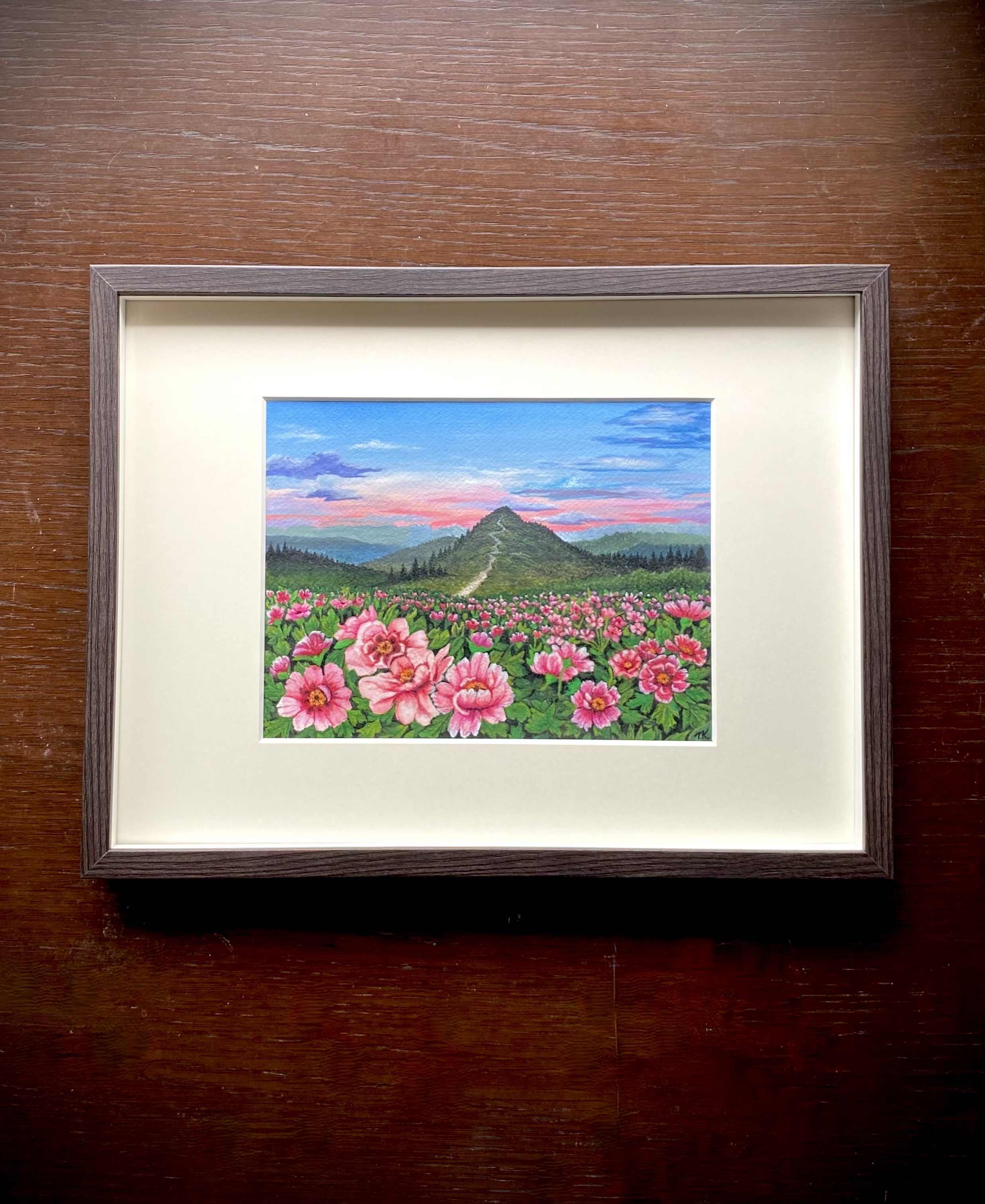 "Landscape Peony Flower, Dianjiang, China" --Commissioned Painting