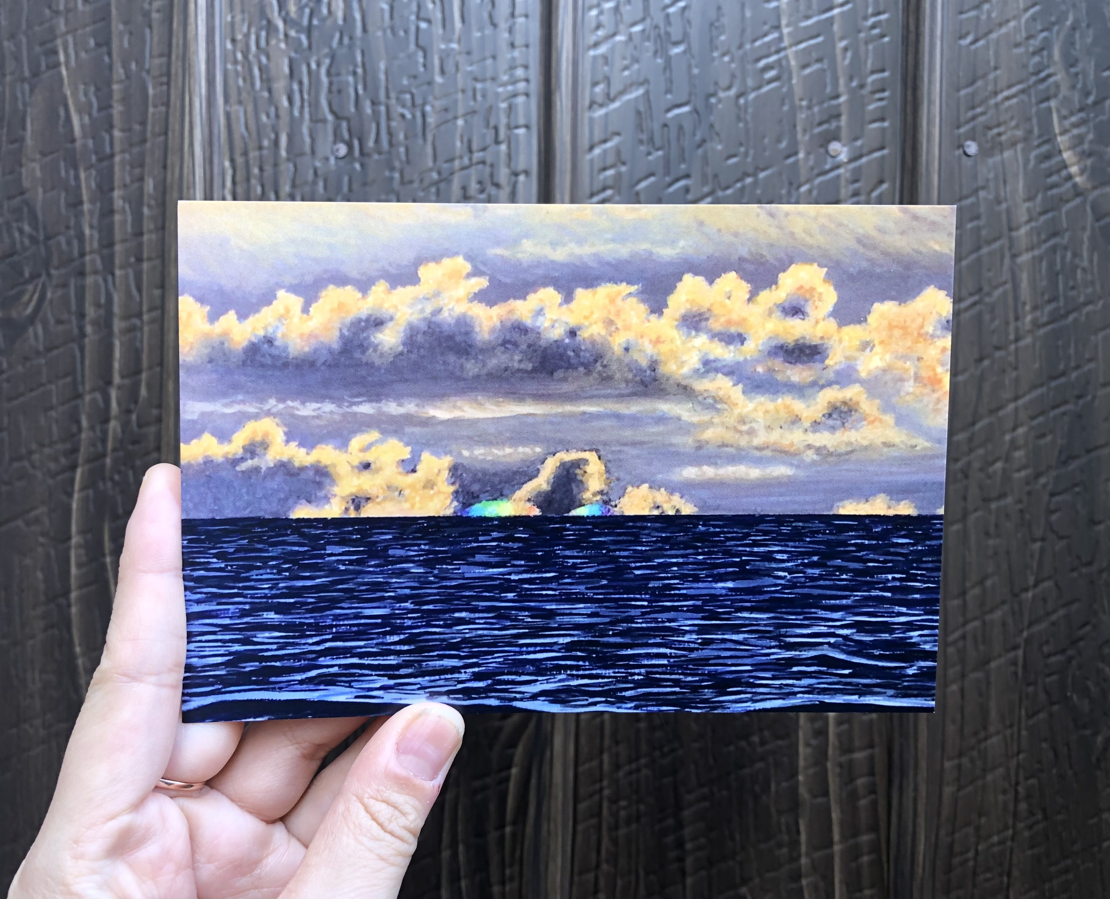 "Orange Hue" Postcard