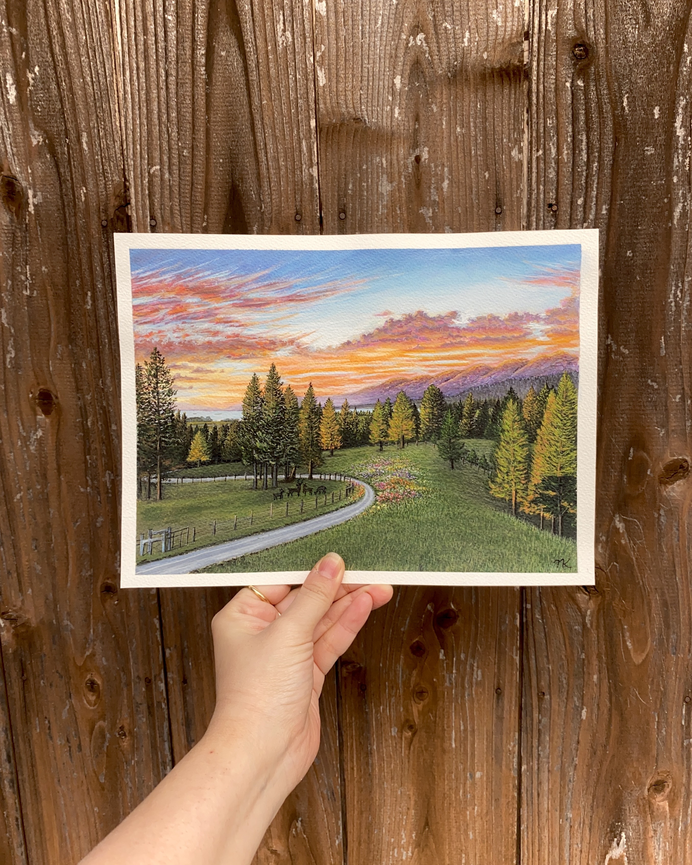 "Our Magnificent Backyard, Montana, USA" --Commissioned Painting