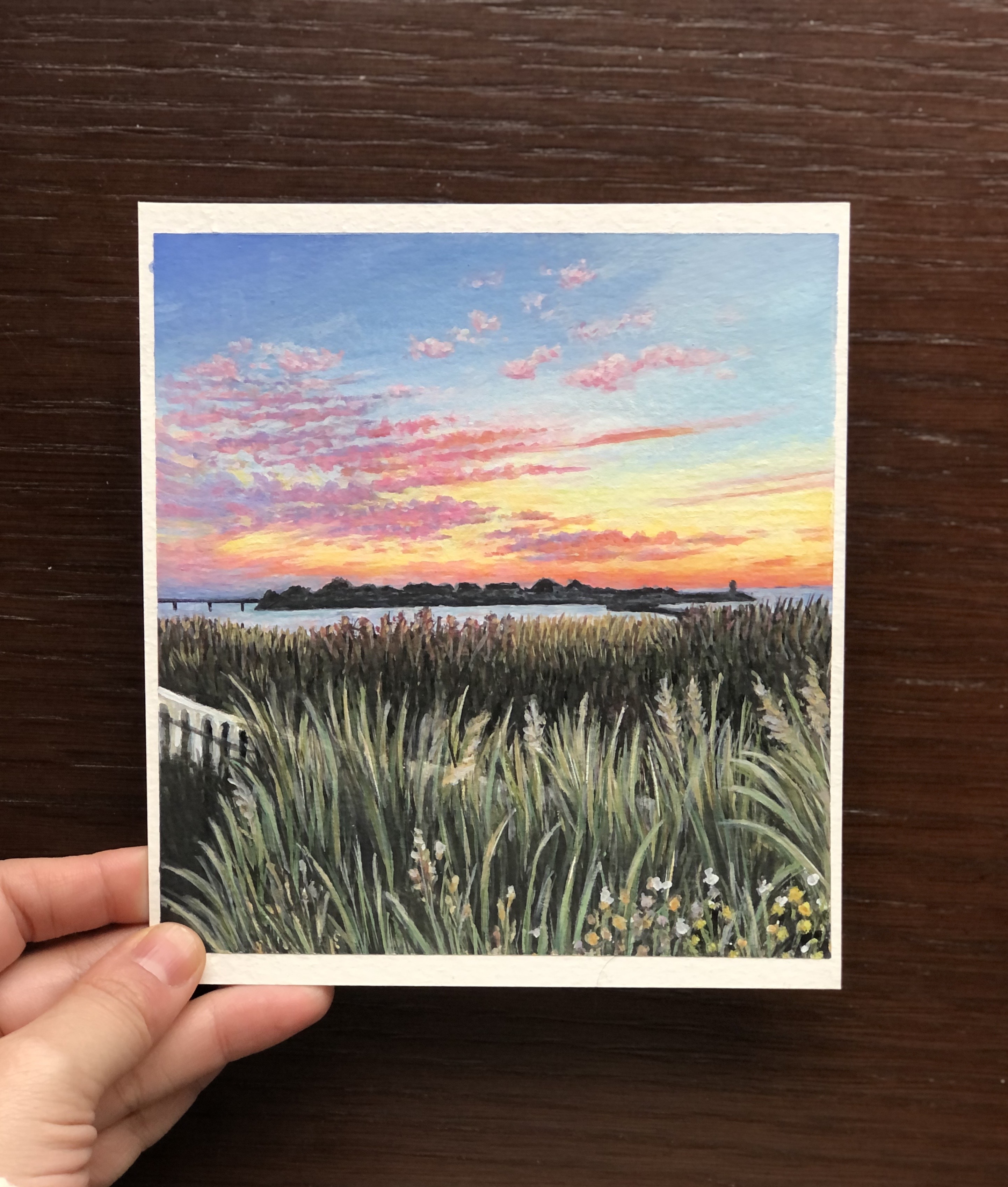 "Pays De La Loire" Original Gouache Painting