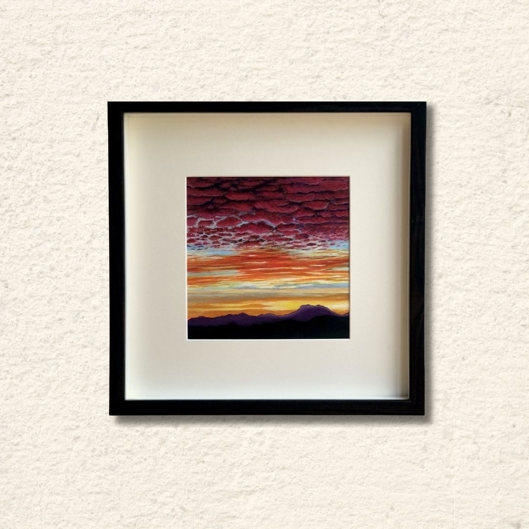 "Sagan Skies" Original Gouache Painting