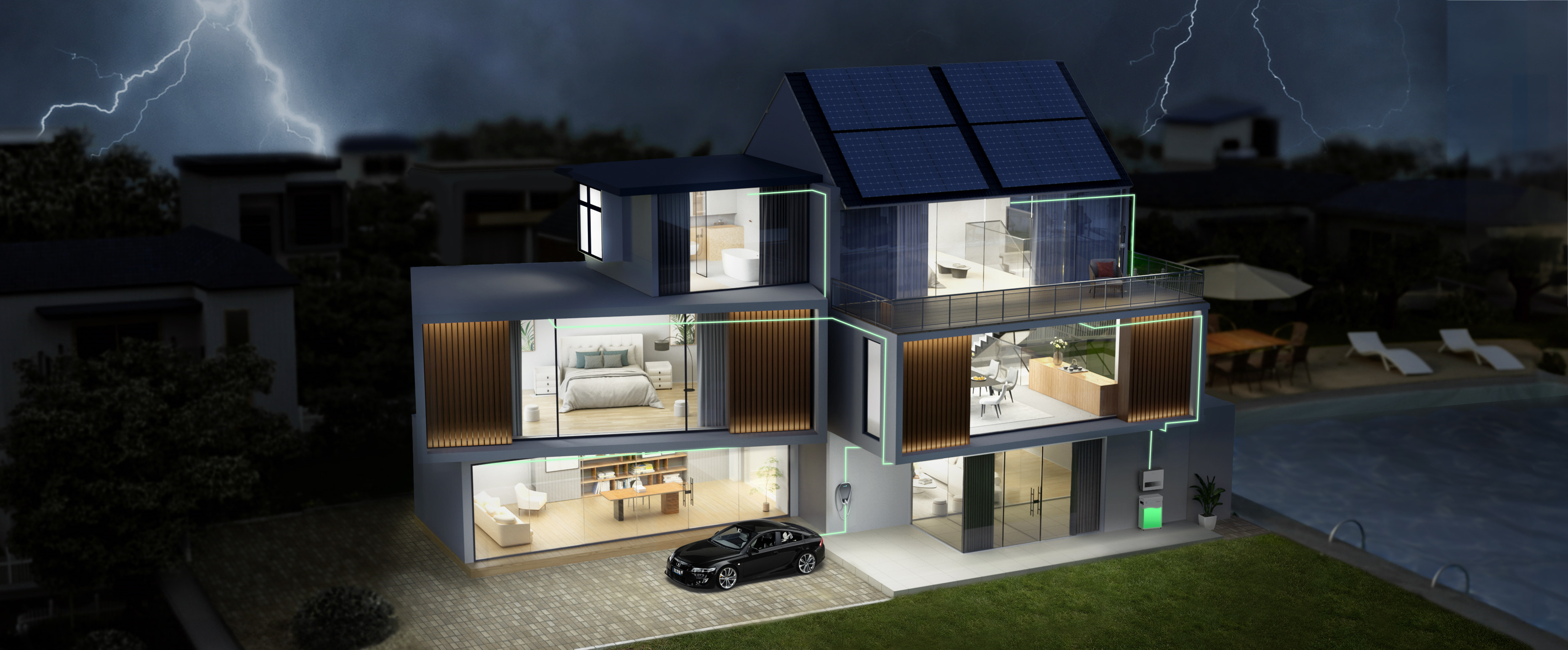 Midea MHELIOS Flex - H Low Voltage Energy Storage Battery and Hybrid Inverter (optional)