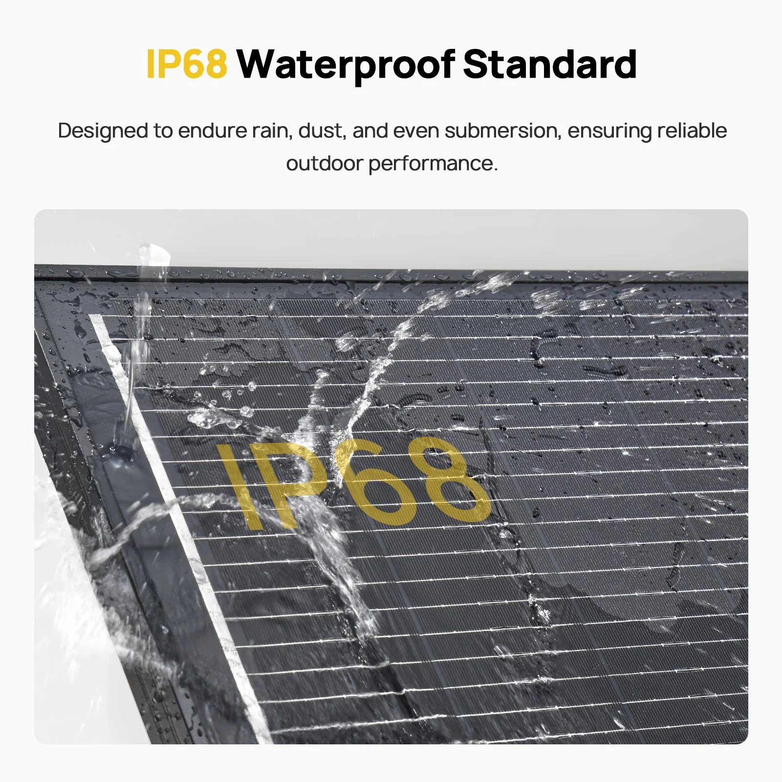 AFERIY AF-SG120 120W Monocrystalline Glass Solar Panel