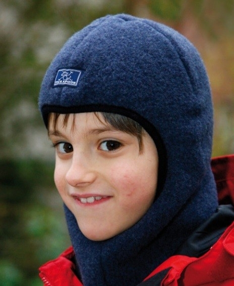 Vilnonis kepurė šalmas, mėlynas