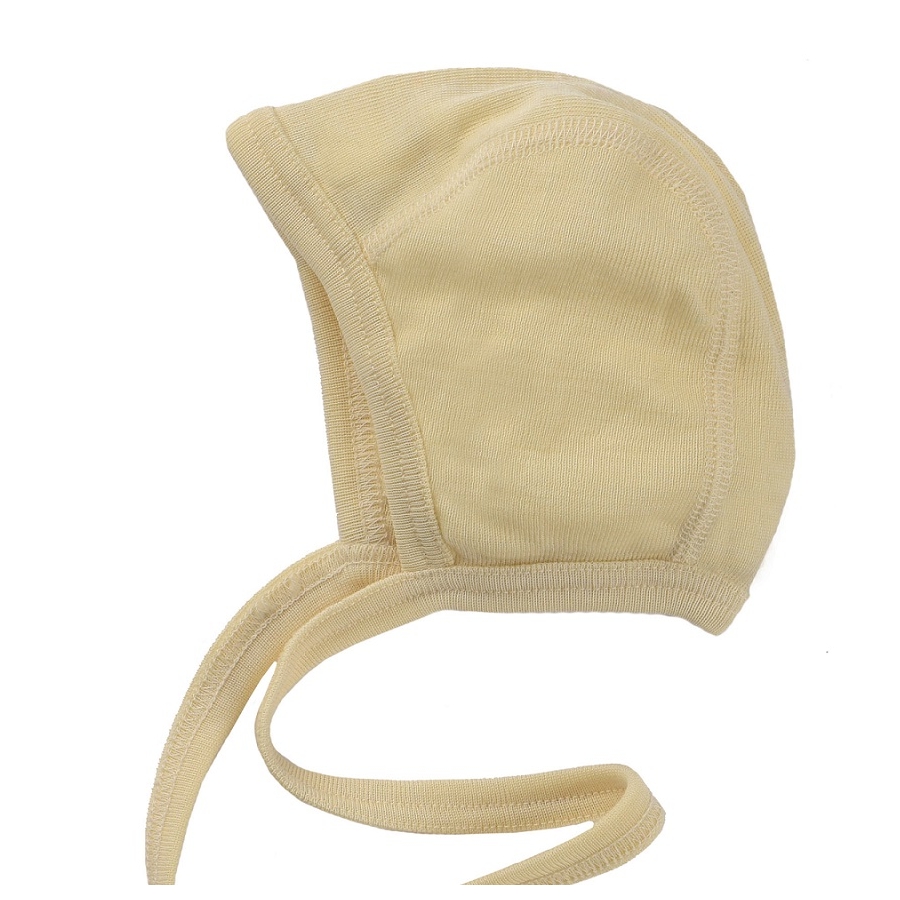 Vilnos ir šilko kepurytė natūralios spalvos