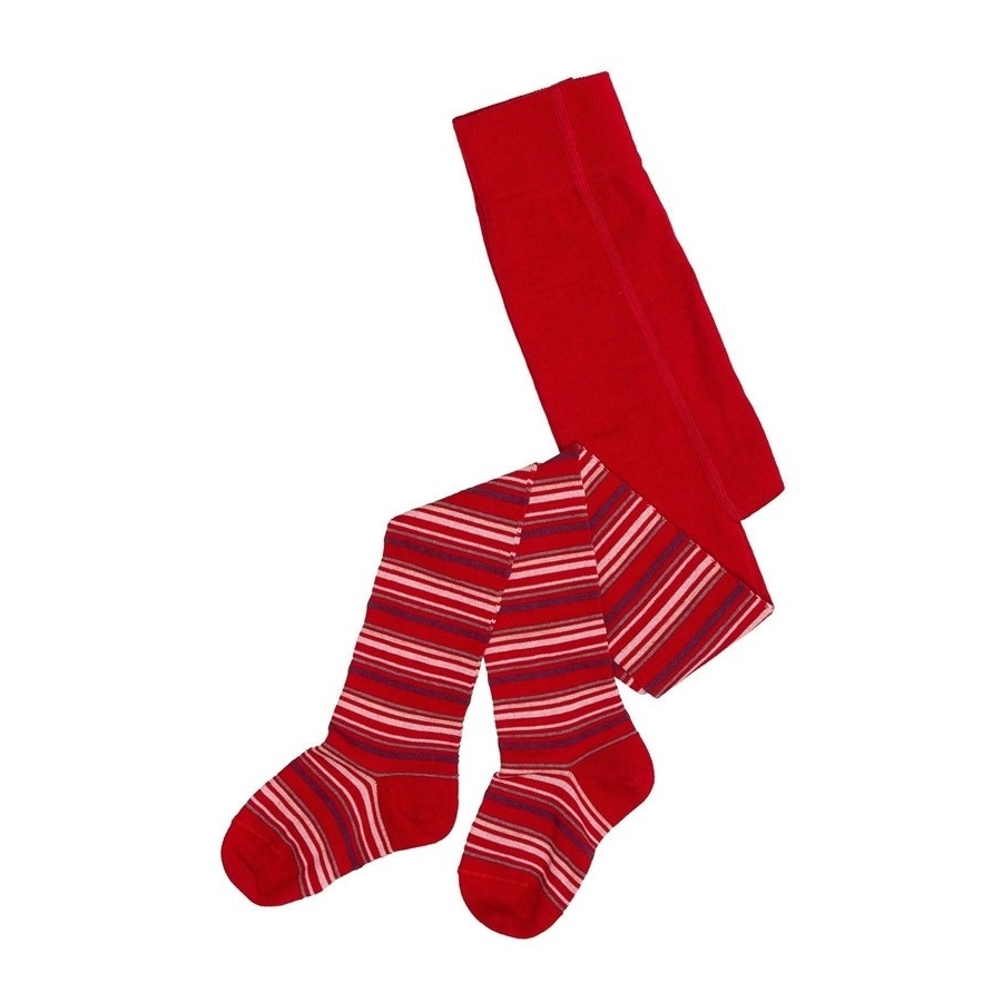 Vilnonės pėdkelnės, raudoni-balti-mėlyni dryžiai