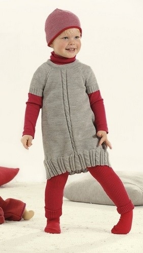 Storos megztos vilnonės timpos, raudonos