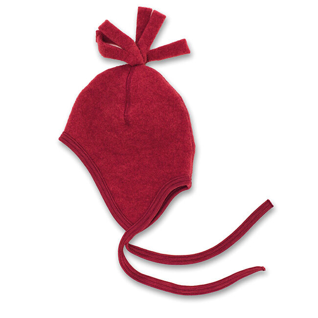 Vilnonė kepurytė, melanžinė raudona