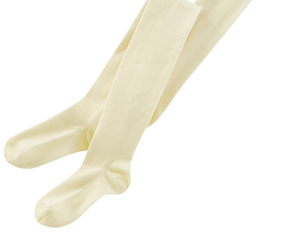 Vilnos ir medvilnės pėdkelnės, baltos