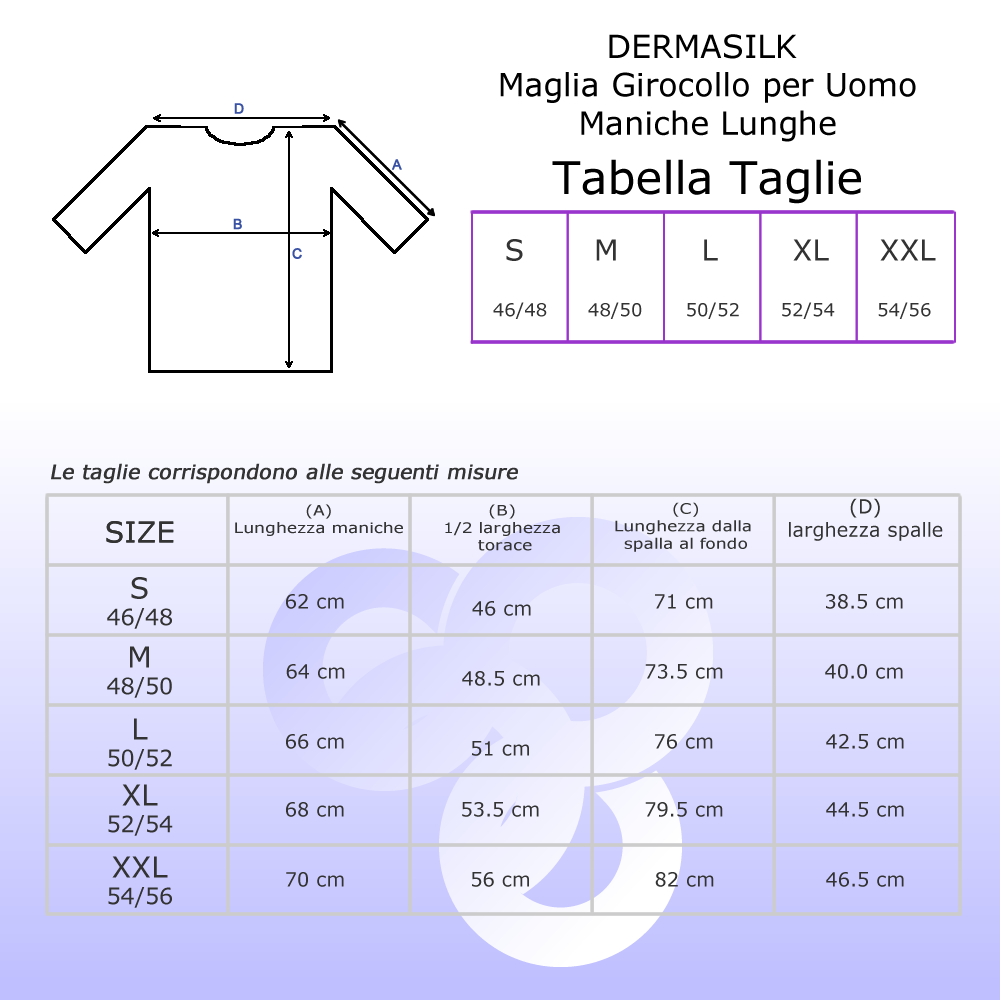Dermasilk vyriški marškinėliai ilgomis rankovėmis