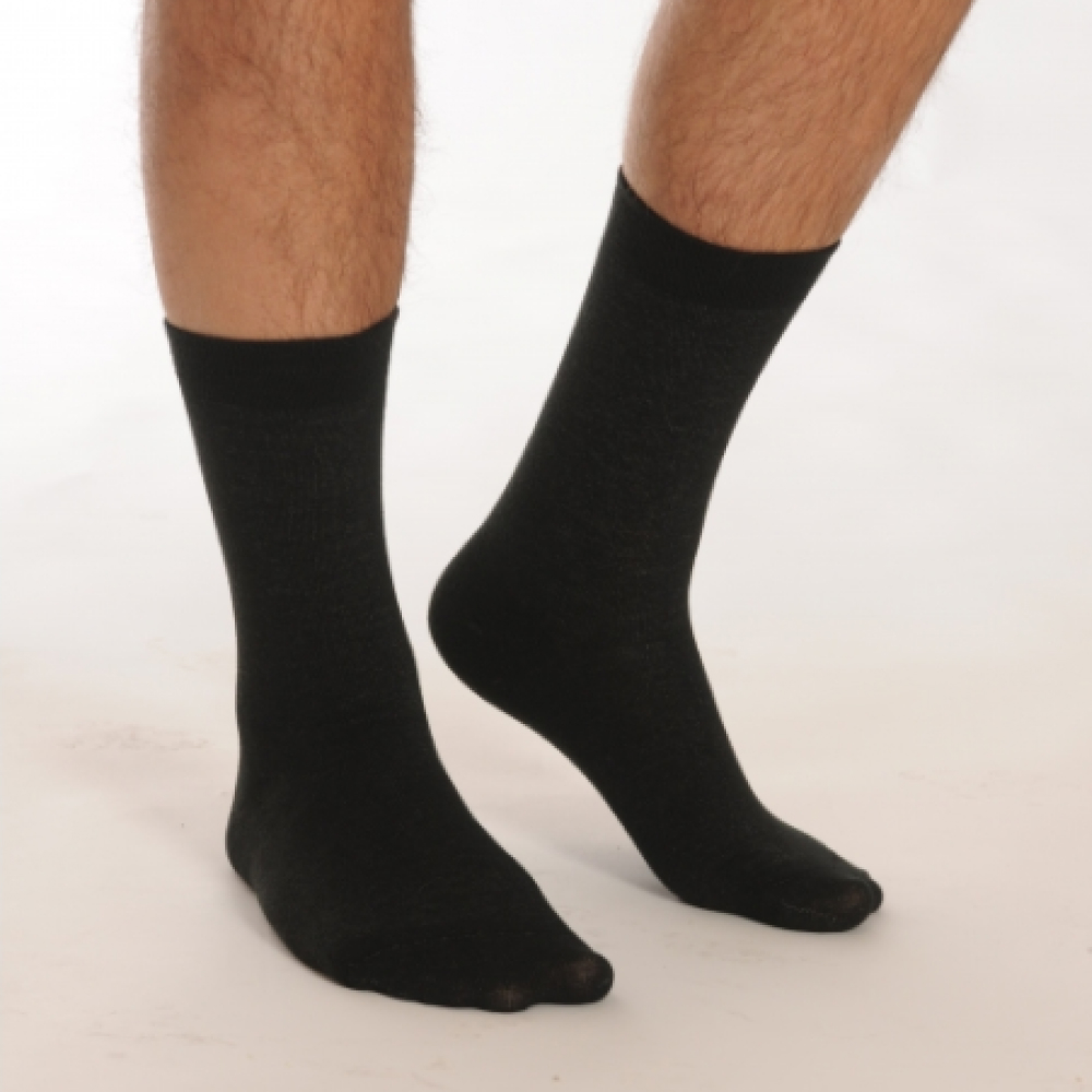 Dermasilk patogios trumpos kojinės juodos