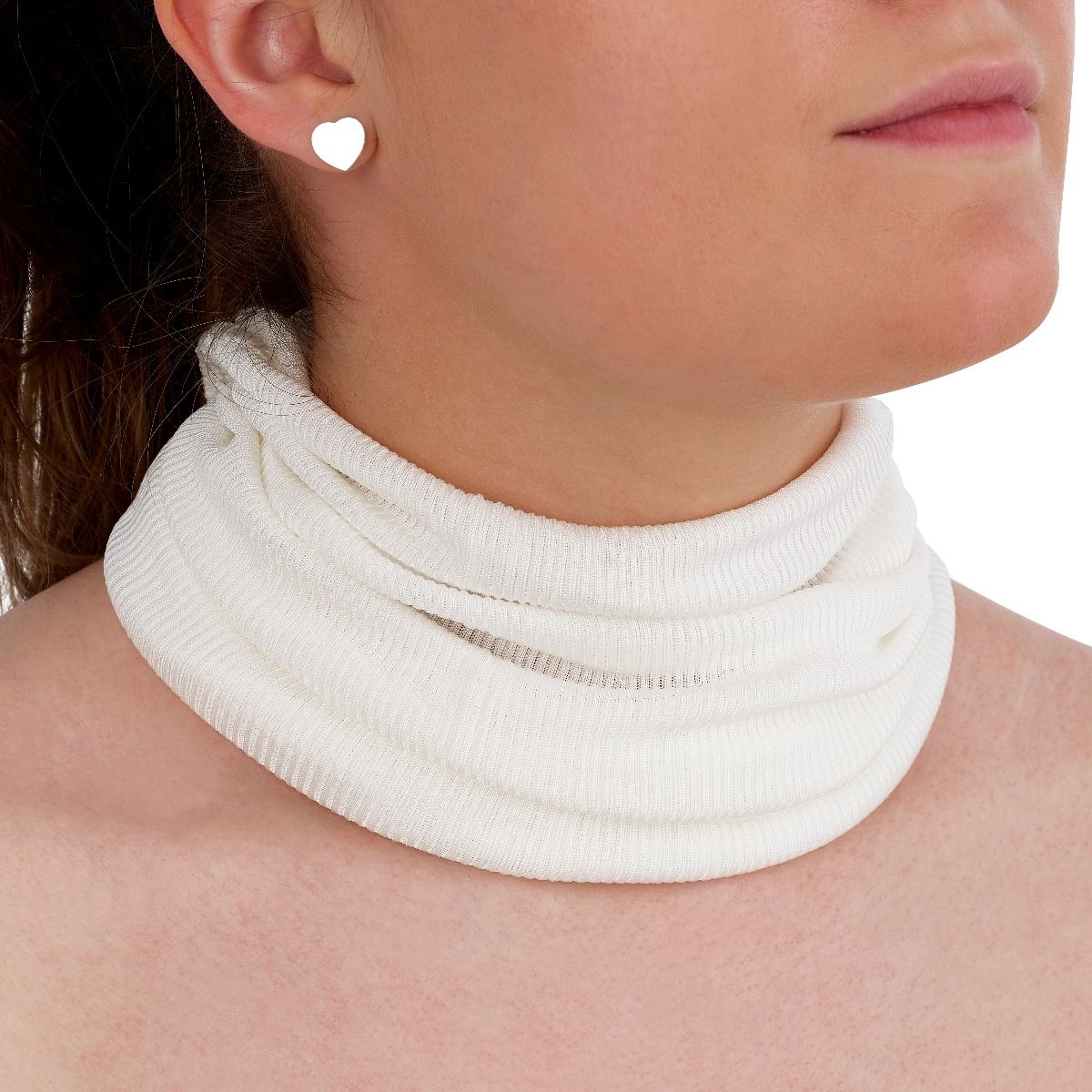 Dermasilk žiedinė skarelė 90x15 cm.