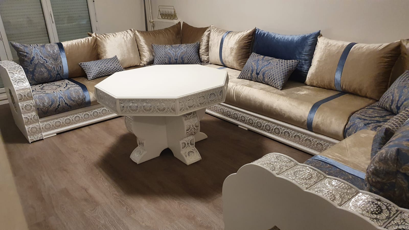 SALON MAROCAIN ROSSONI BLANC ARG