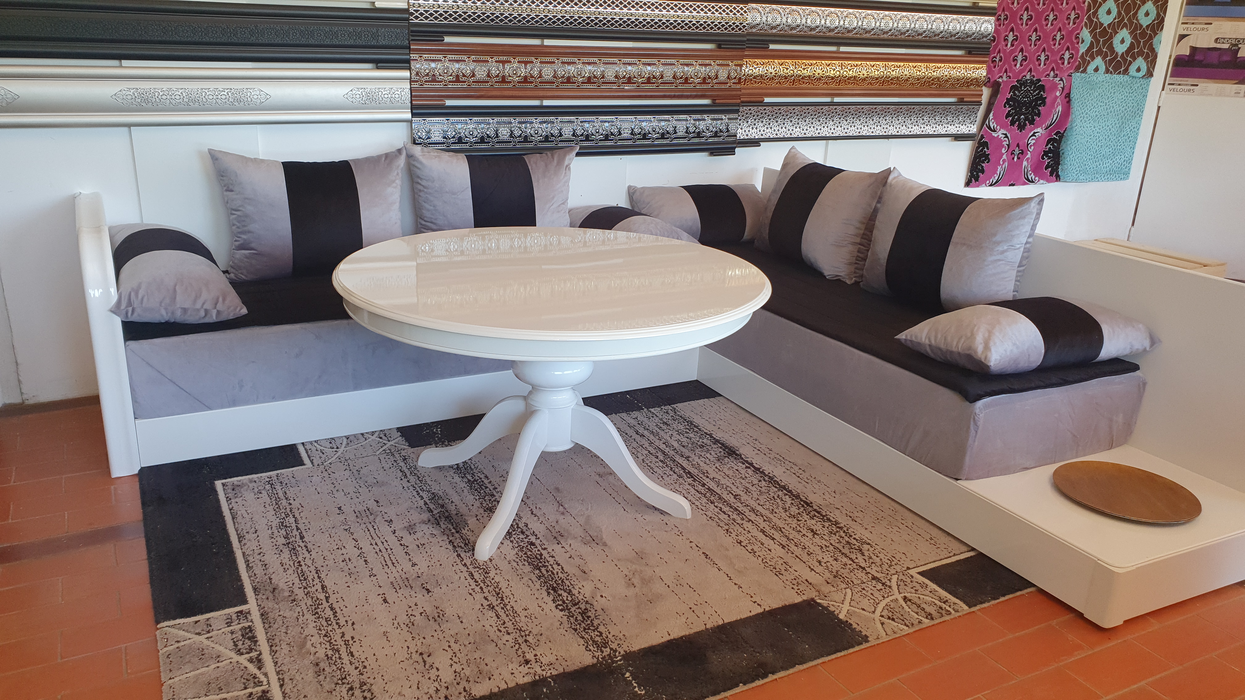 SALON MAROCAIN MARMARA BLANC