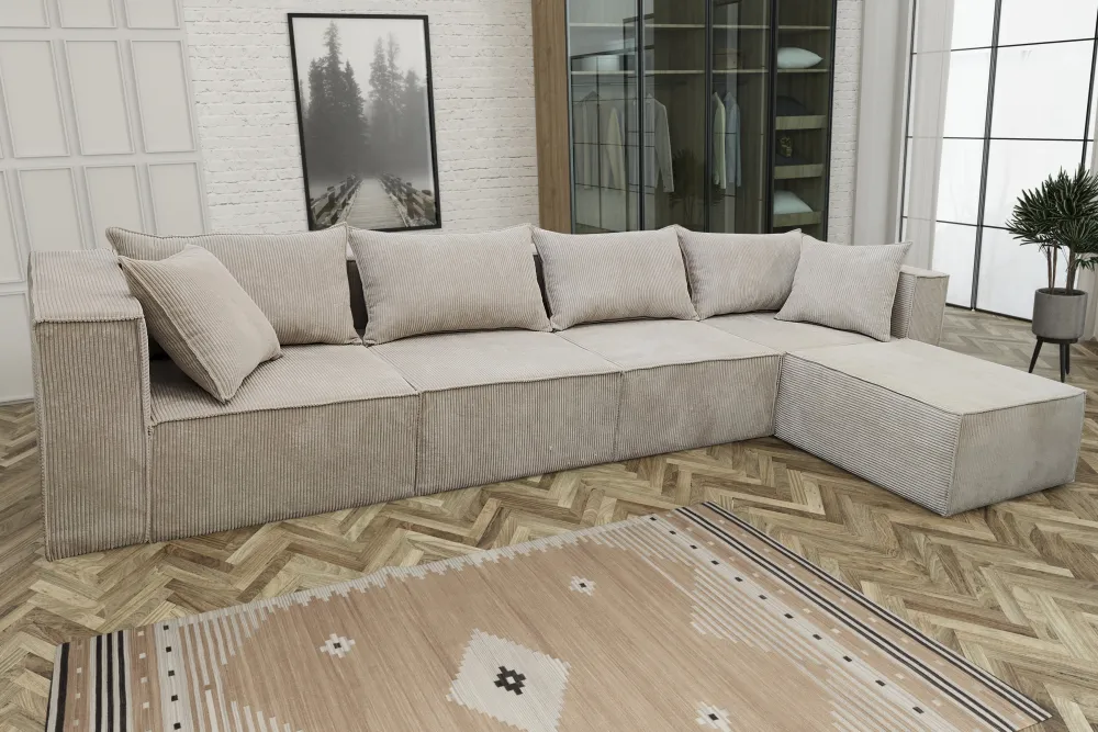 CANAPE MODULO 4+1 ANGLE UNIVERSEL