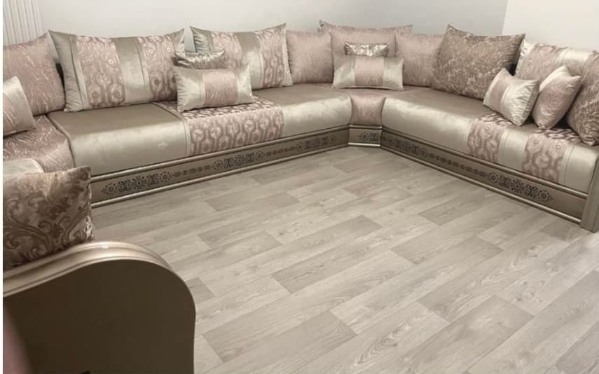 SALON MAROCAIN ORIENTAL GLD NOIR