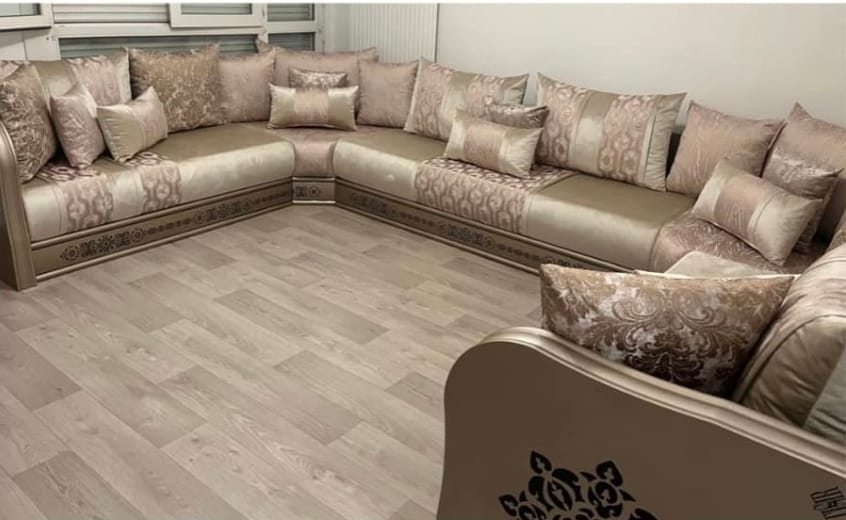 SALON MAROCAIN ORIENTAL GLD NOIR