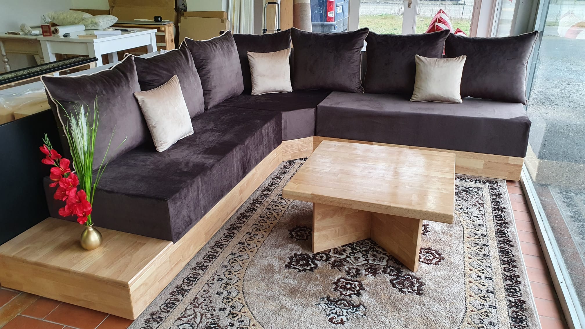 SALON DOMODEX BOIS MASSIF