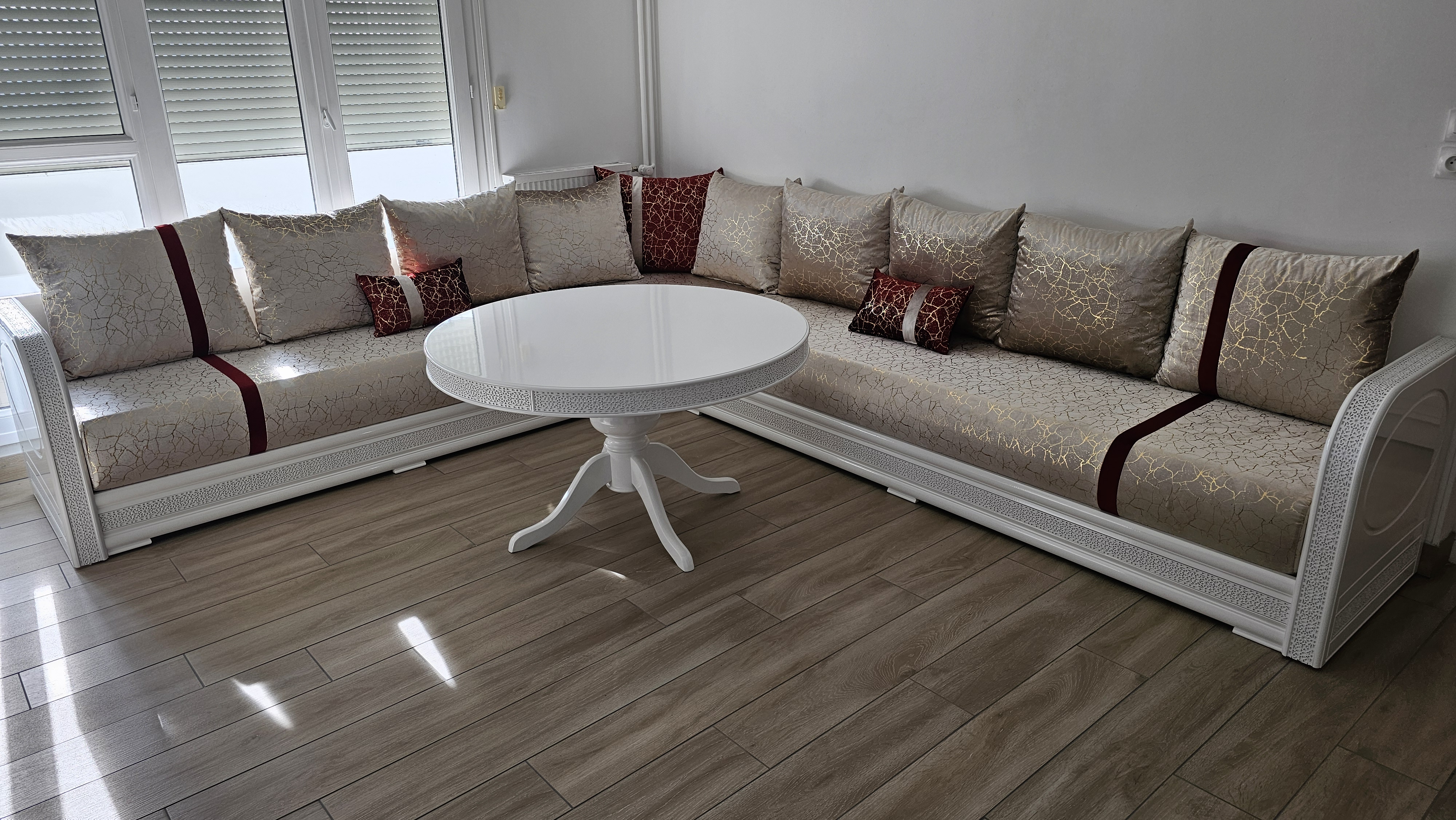 SALON MAROCAIN LAZER BLANC