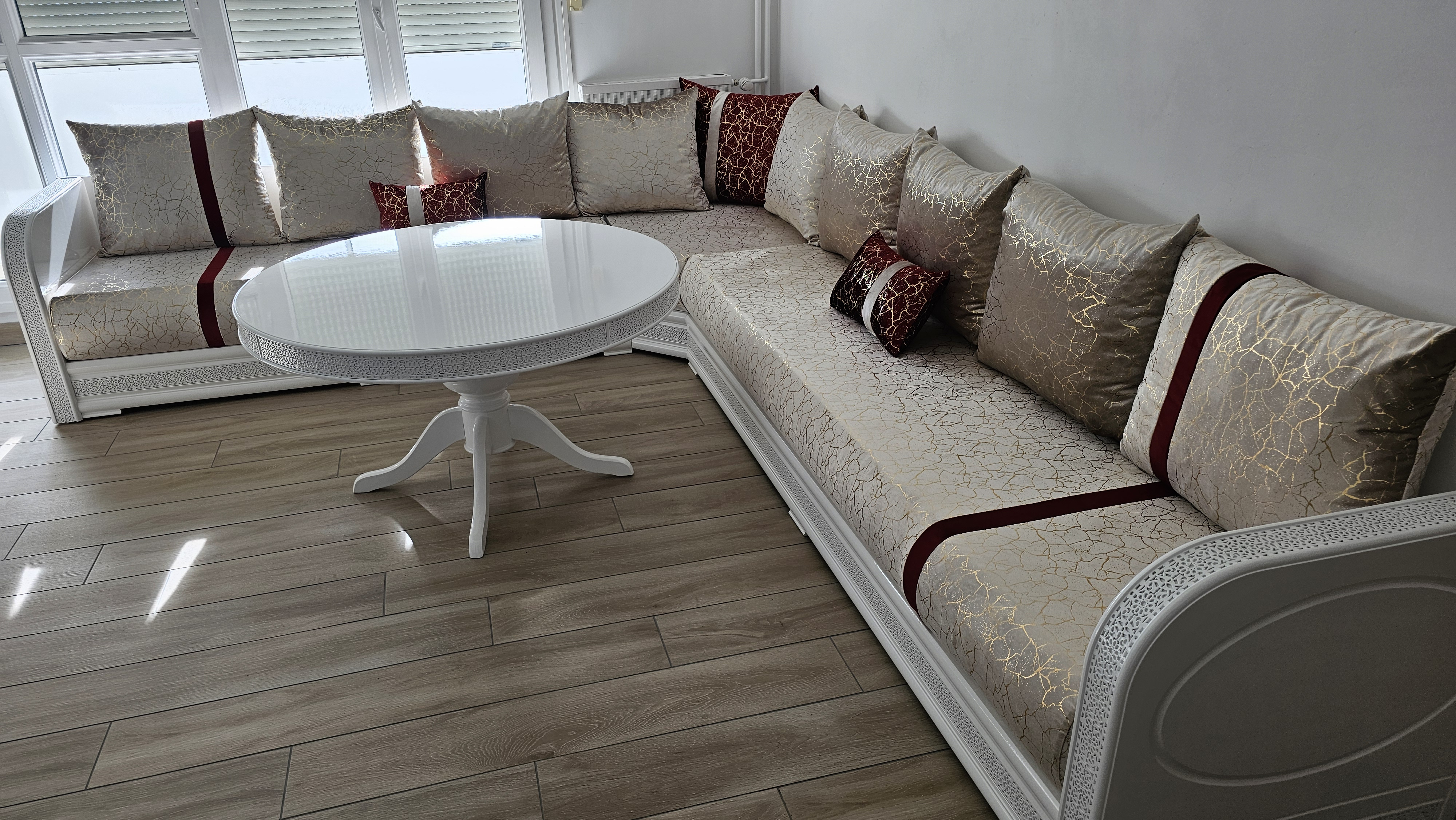 SALON MAROCAIN LAZER BLANC