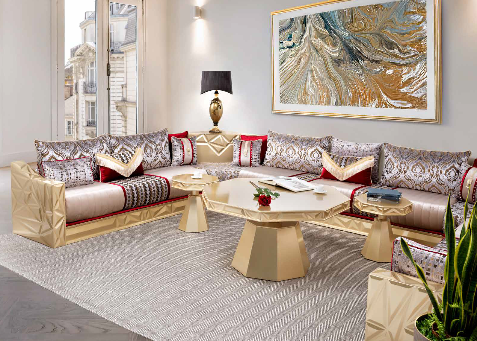 Salon Pyramide doré