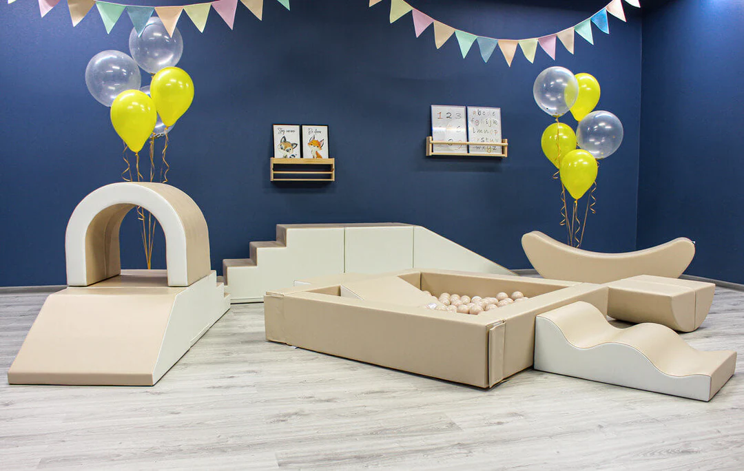 Žaidimų aikštelė - Vakarėlis (Smėlio/Balta)