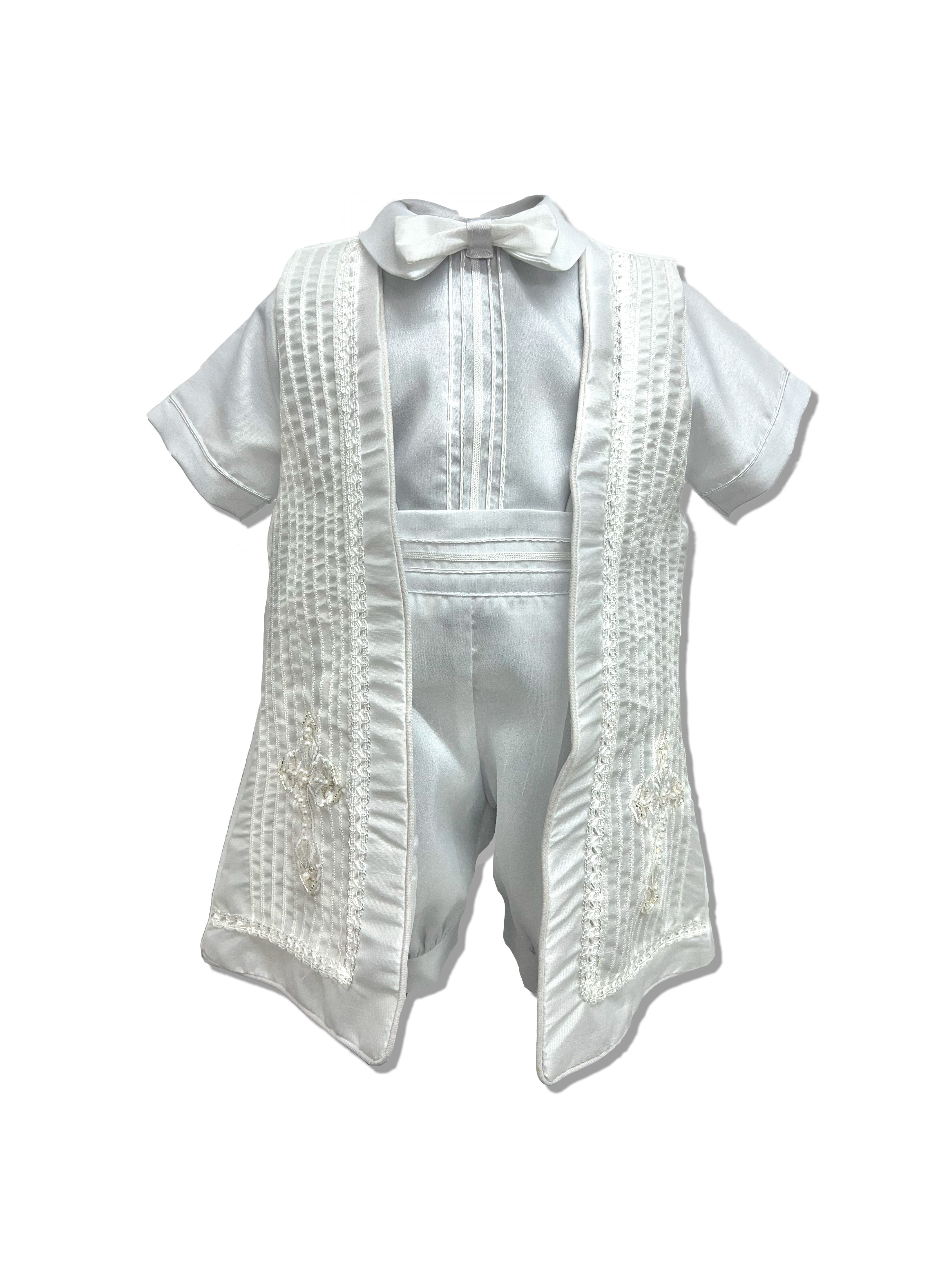 Ropón de bautizo para niño alta calidad: Modelo Antonio