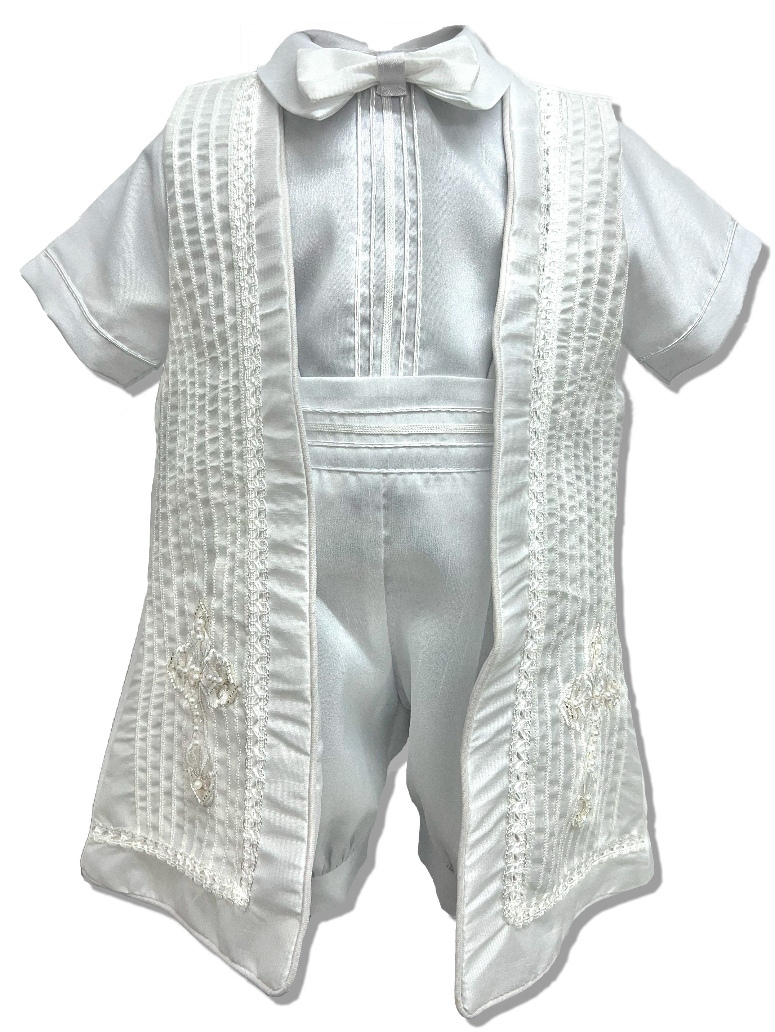 Ropón de bautizo para niño alta calidad: Modelo Antonio