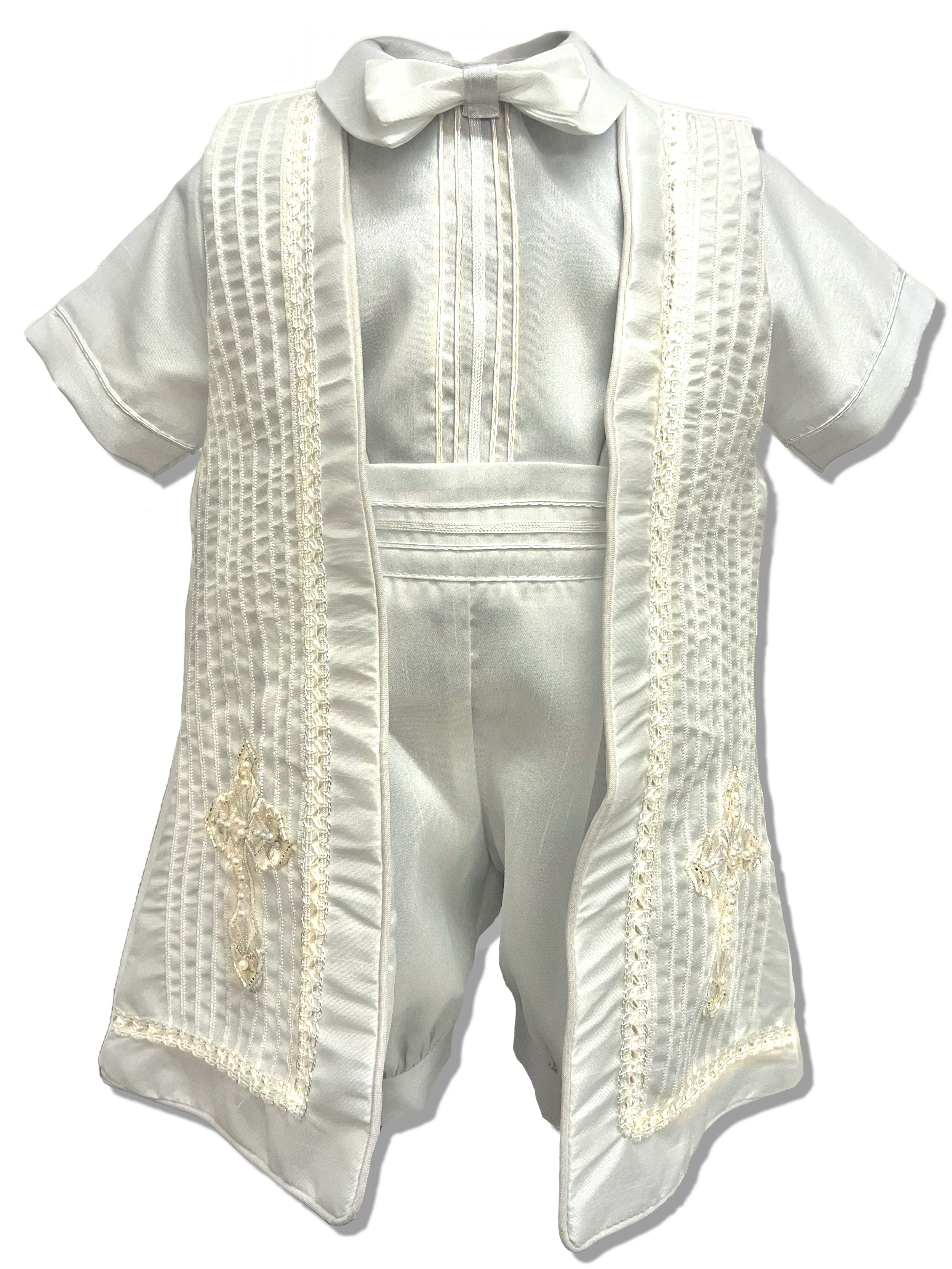 Ropón de bautizo para niño alta calidad: Modelo Antonio