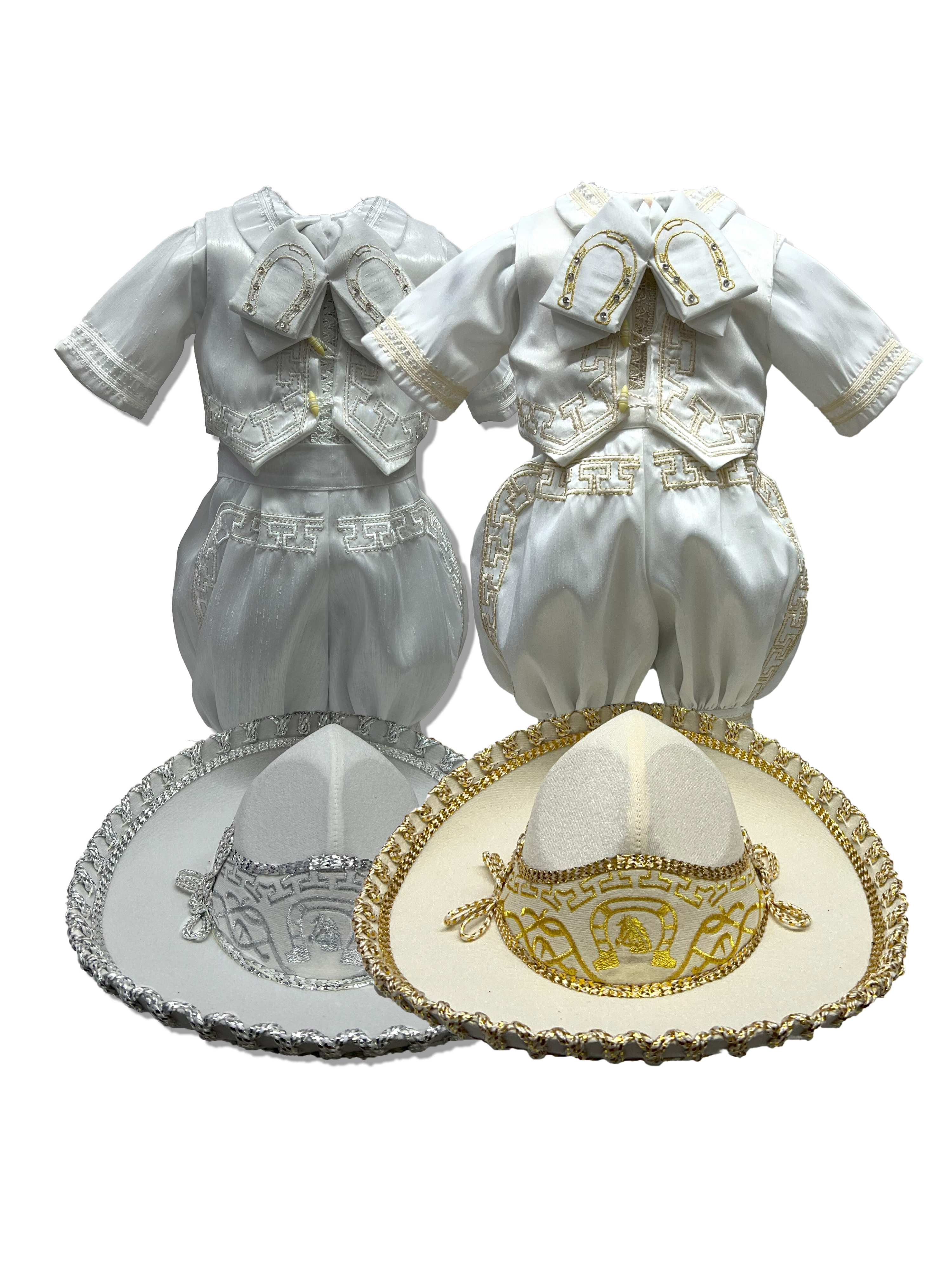Traje Charro De Alta Calidad Color Blanco: Modelo Charro Bebé