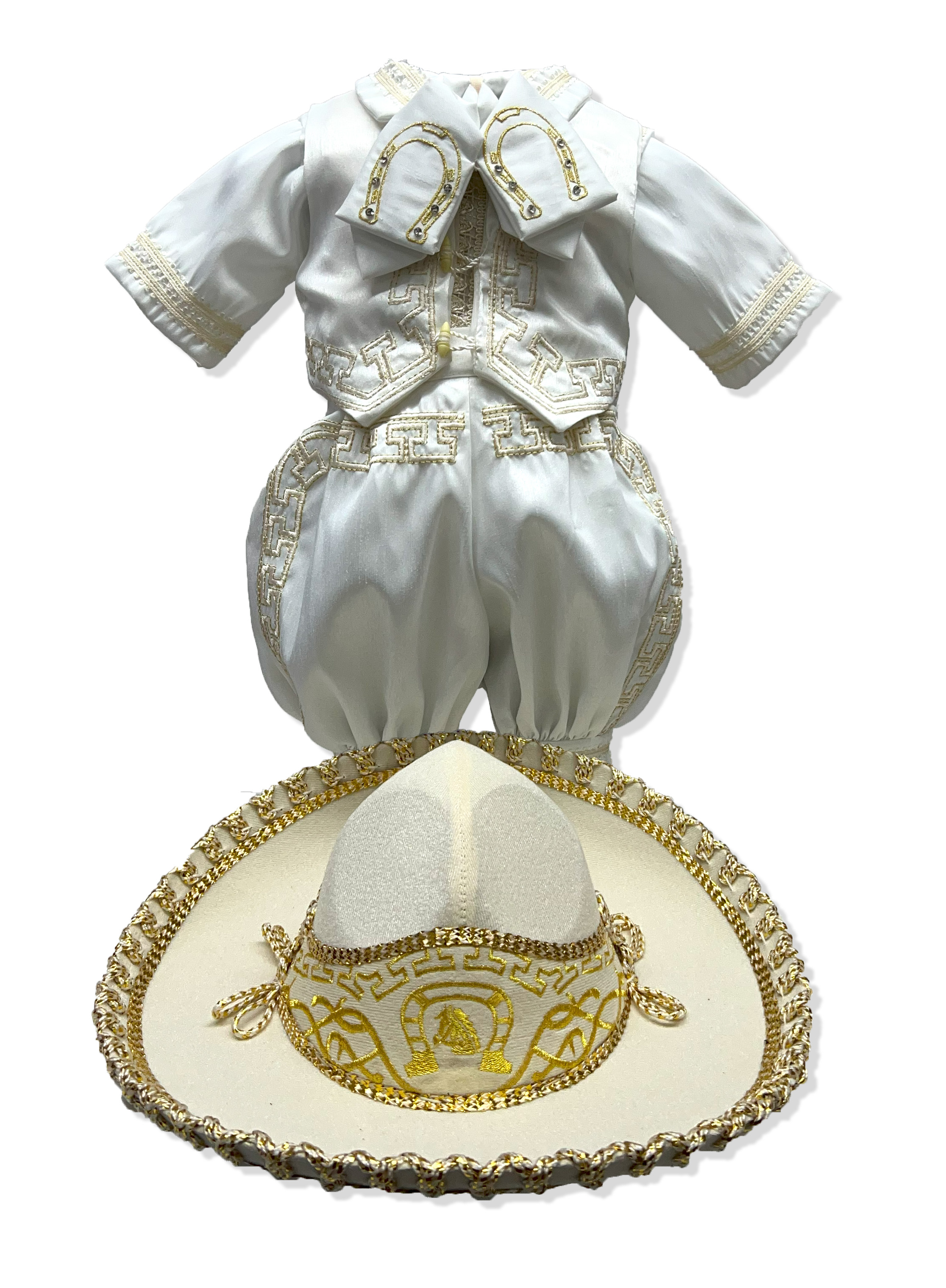 Traje Charro De Alta Calidad Color Blanco: Modelo Charro Bebé