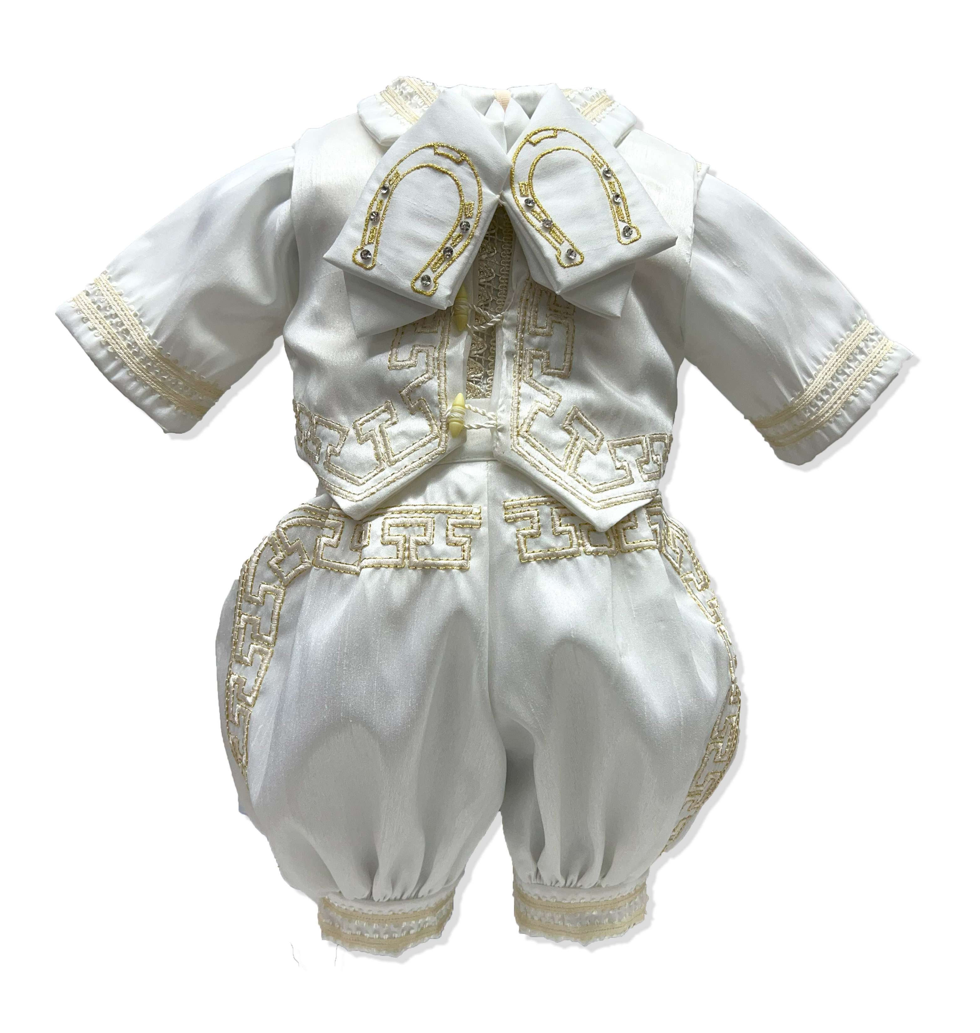 Traje Charro De Alta Calidad Color Blanco: Modelo Charro Bebé