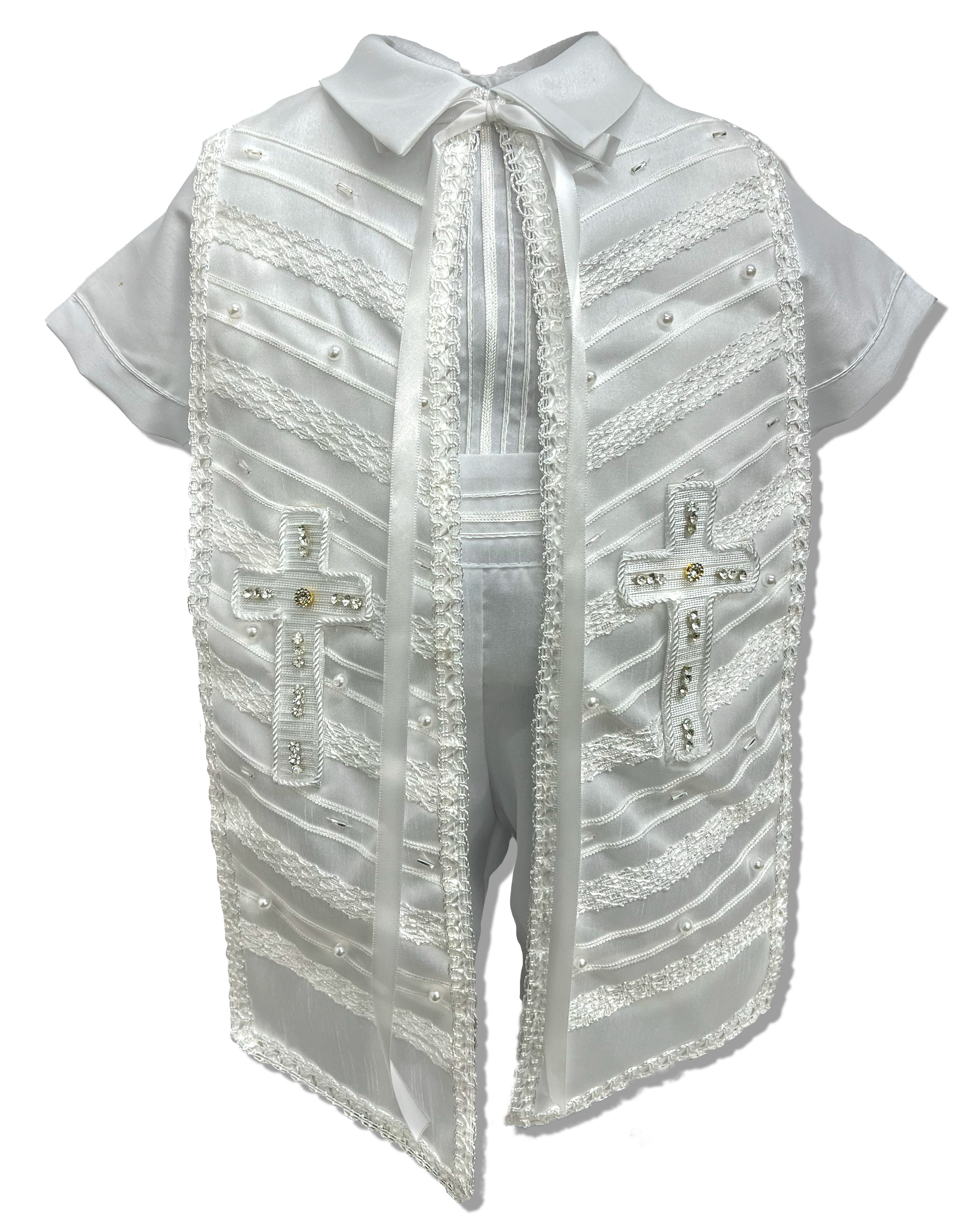 Ropón de bautizo para niño alta calidad: Modelo Héctor