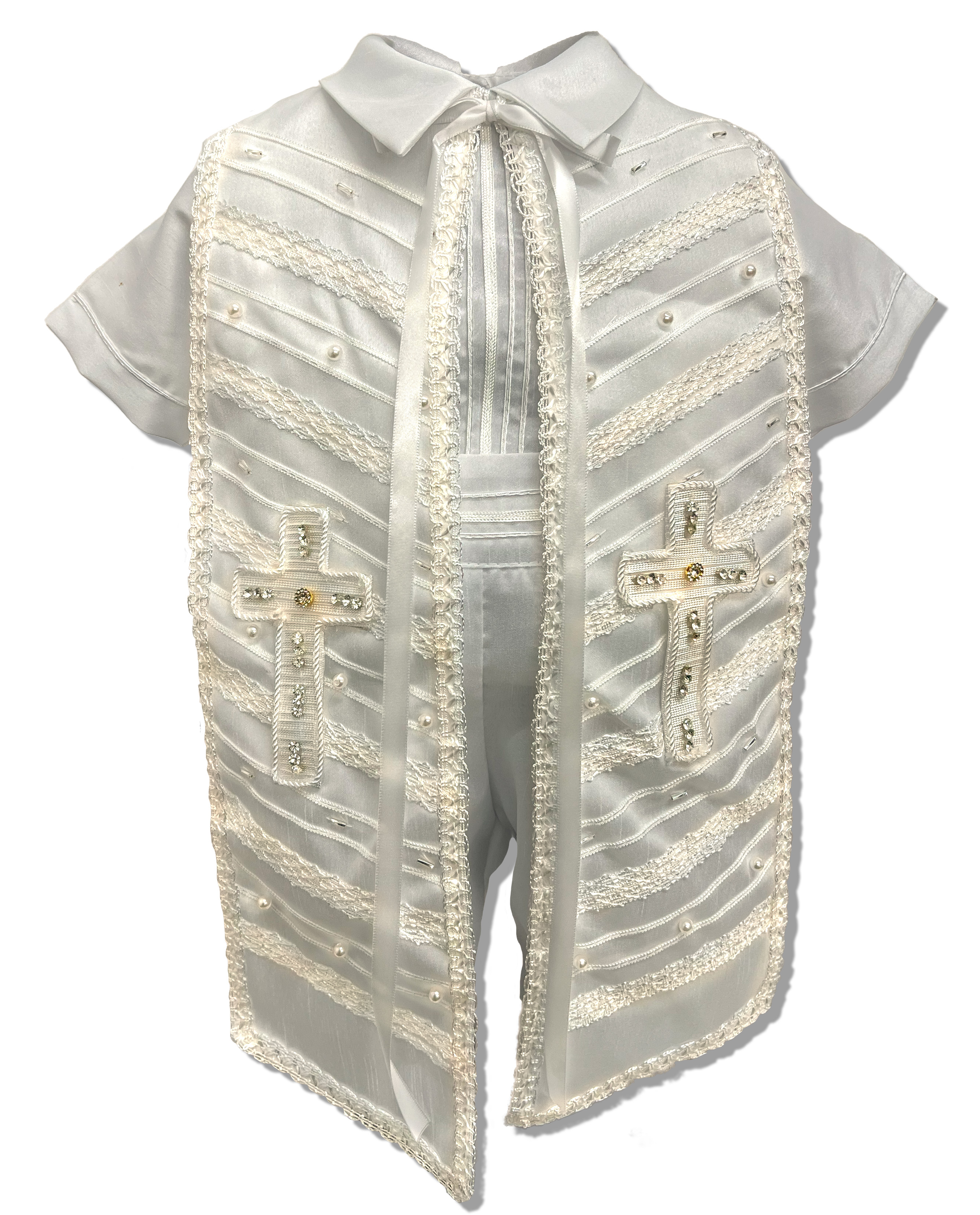 Ropón de bautizo para niño alta calidad: Modelo Héctor