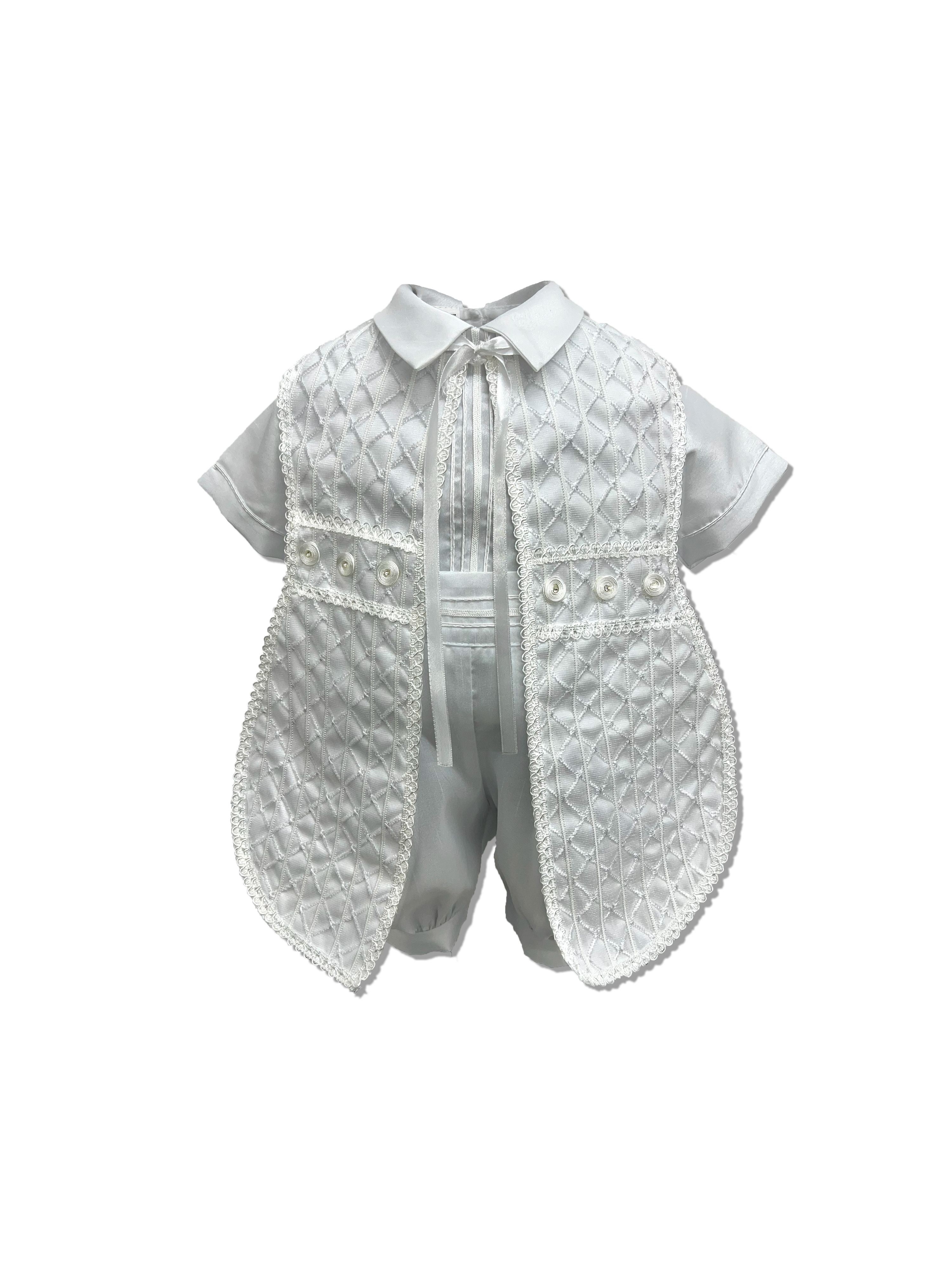 Ropón de bautizo para niño alta calidad: Modelo Lucas