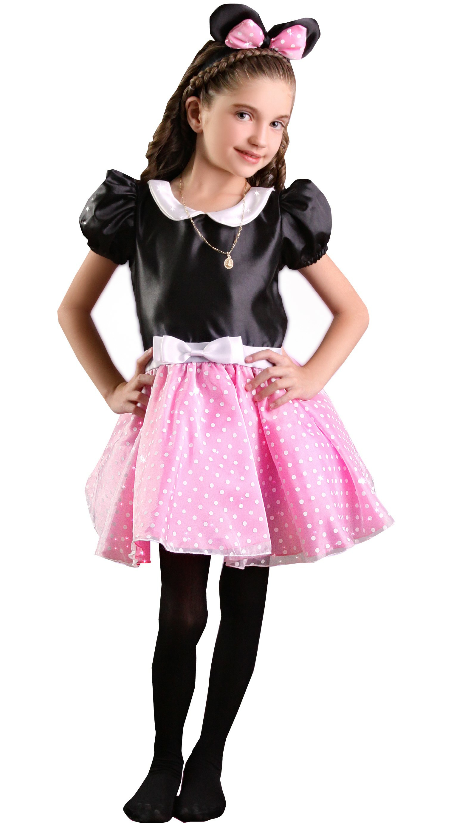 Disfraz Minnie Mimi Mouse Rosa para Niña