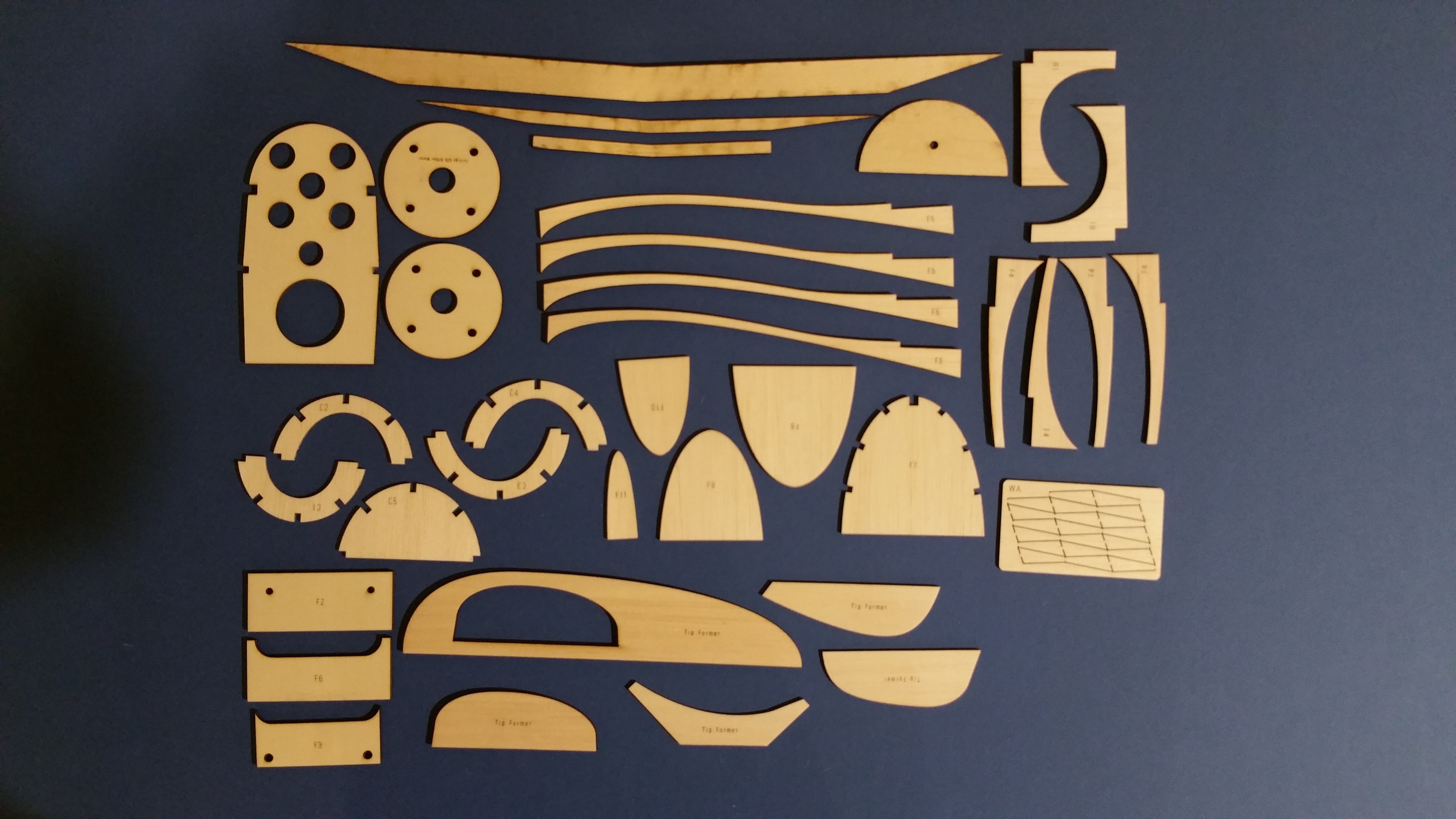 Tigerkitten by Ace RC - Semi Scale Sports Model - Laser-cut Balsa/Ply parts Set