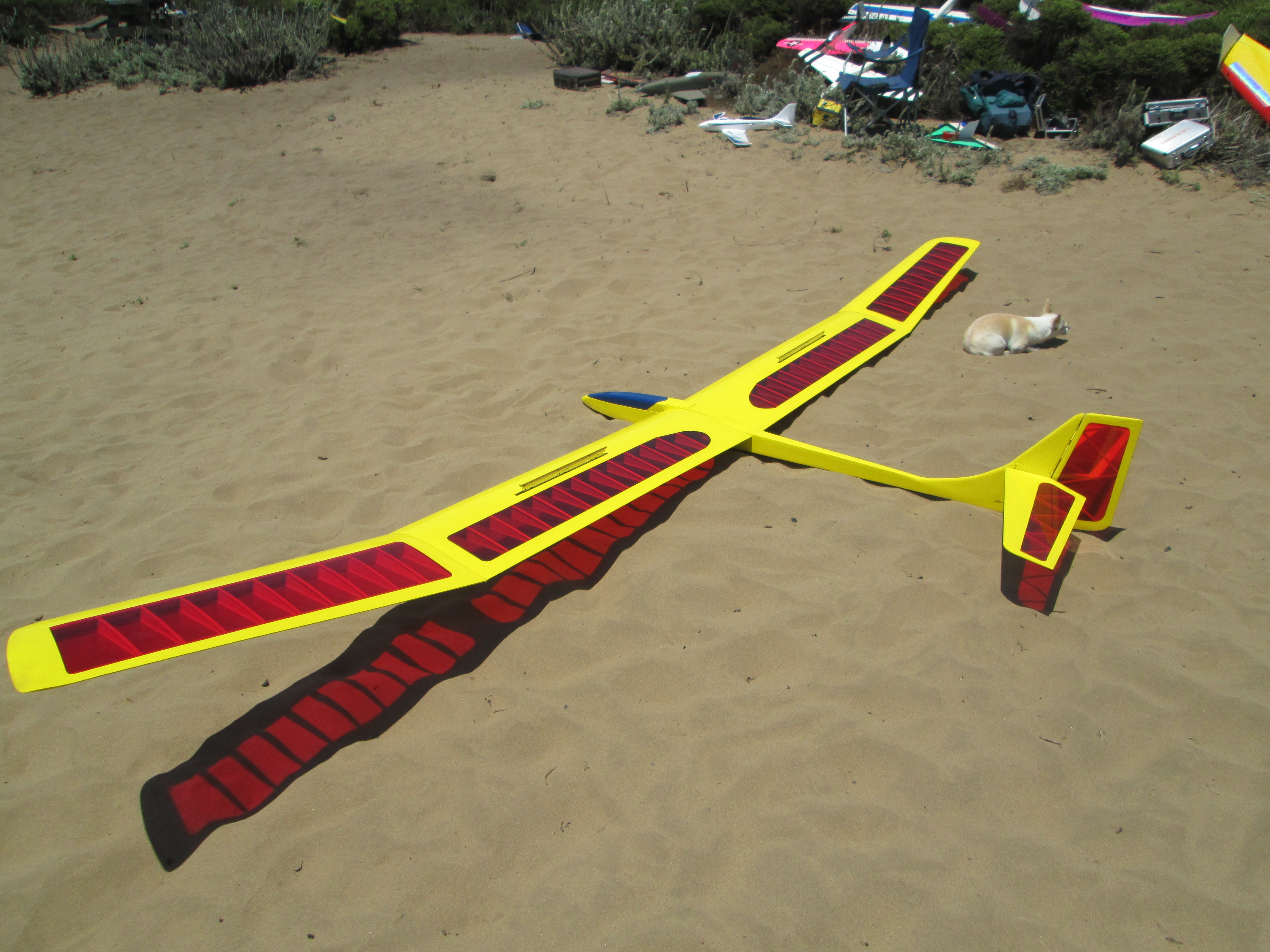 Sagitta XC - 4M RC sailplane by Airtronics - Laser-cut Balsa/Ply Rib Set