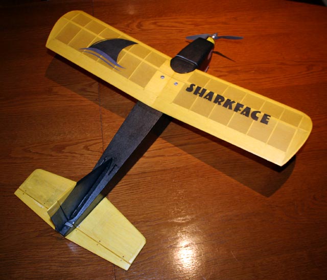 Sharkface ~ 22" Span RC Sports Model - Laser-cut Short kit.