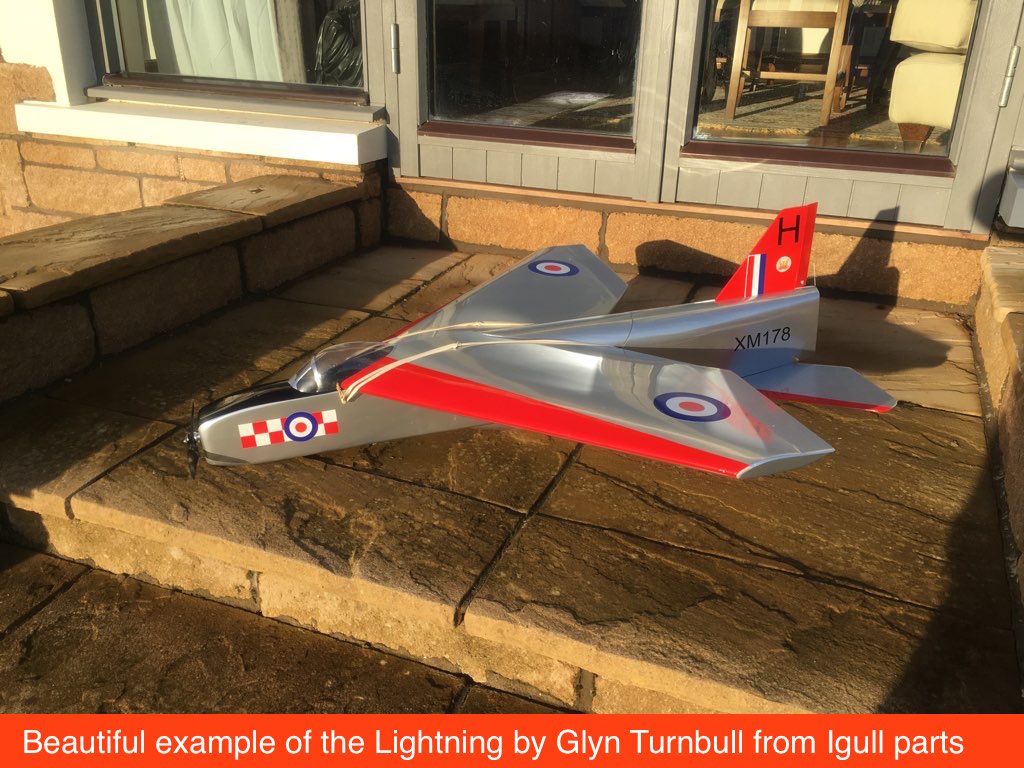 Lightning by James Osborne - 36” Semi-scale RC jet model ~ Laser-cut RIB SET