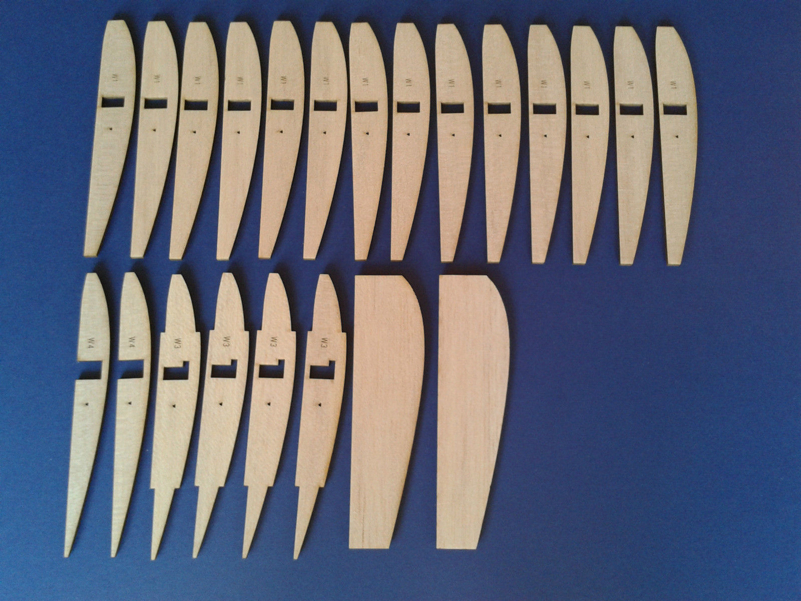 Pal Joey by Bill Winter - Vintage RC Sports Model ~ Laser-cut Balsa Wing RIB SET