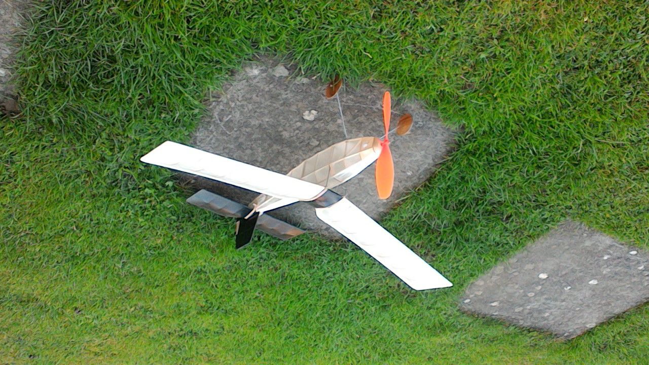 'Rubberdub' by Brian Lewis - Classic Rubber powered Model plane - Laser-cut Balsa Rib Set