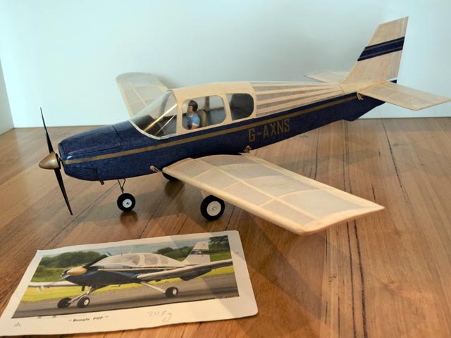 Beagle Pup 150 by Jack Headley~ Scale FF/RC model - Laser-cut balsa parts set