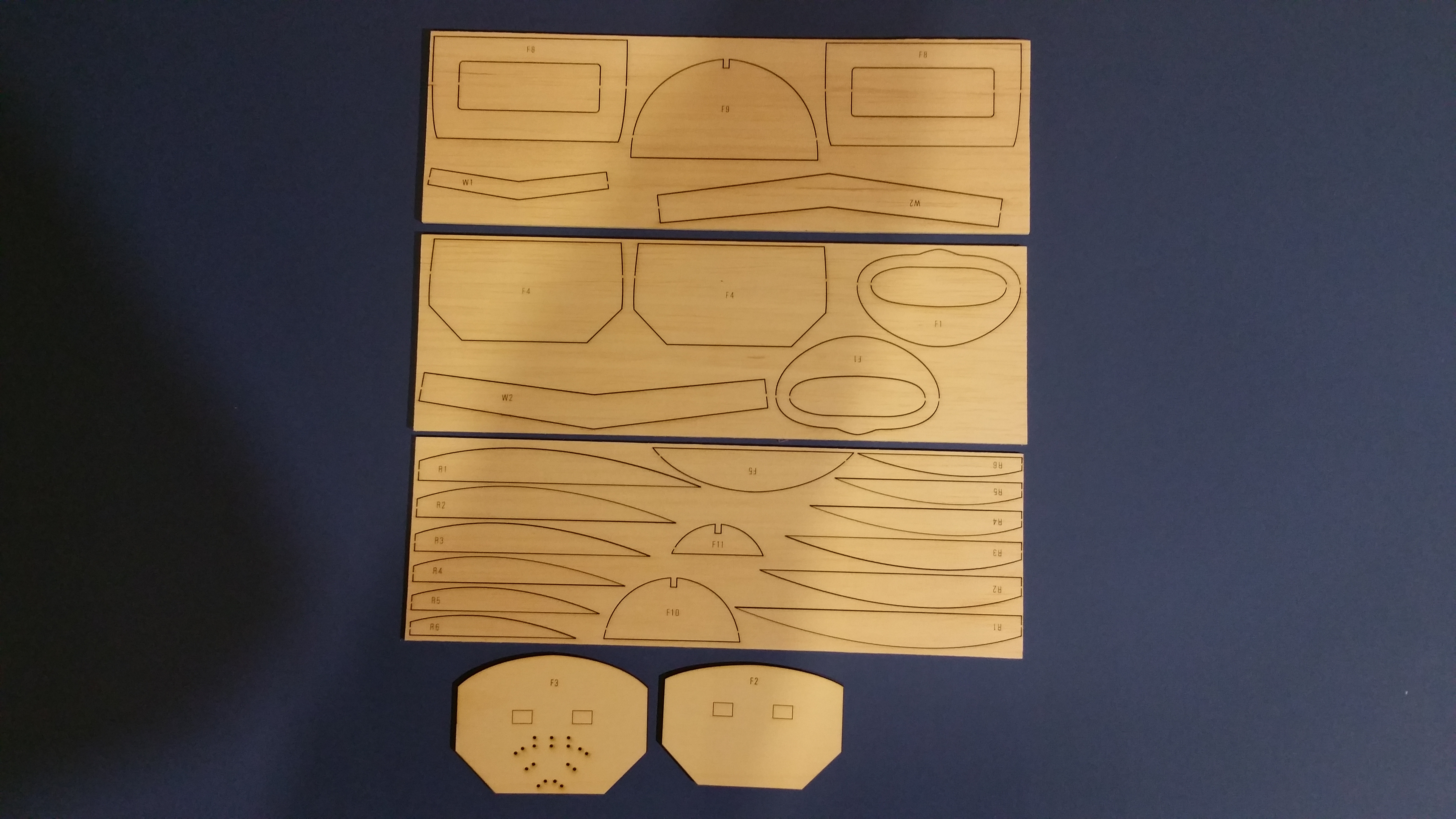 Beagle Pup 150 by Jack Headley~ Scale FF/RC model - Laser-cut balsa parts set