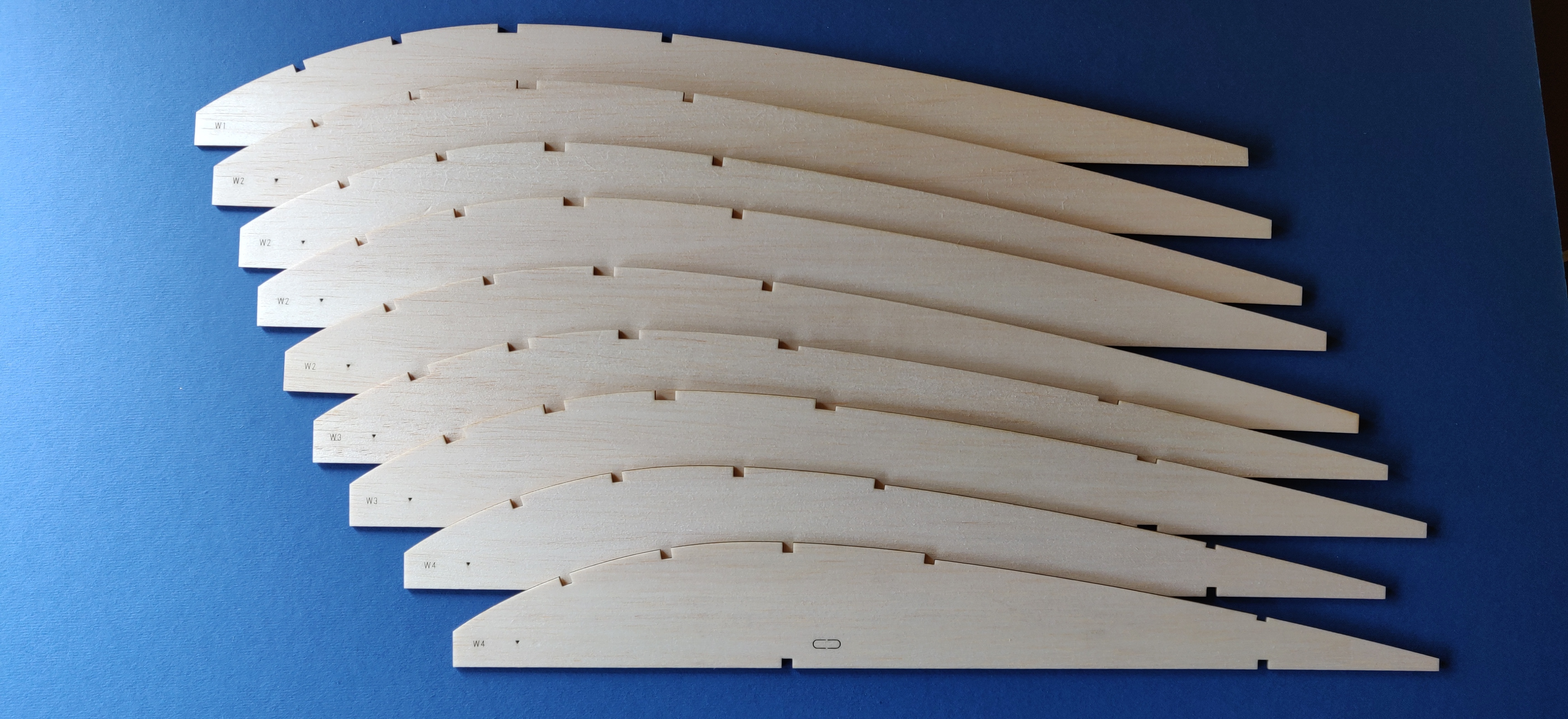 Big Lazy Bee by Andy Clancy - 72" RC Sports model - Laser-cut Balsa Rib Set