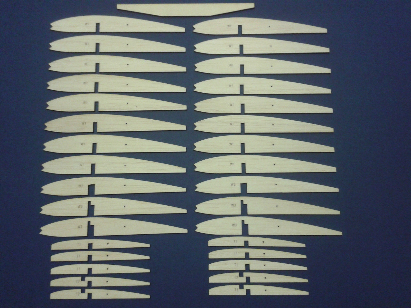 Tomboy Senior D. Boddington Classic Free Flight Model - Laser-cut Balsa Rib Set