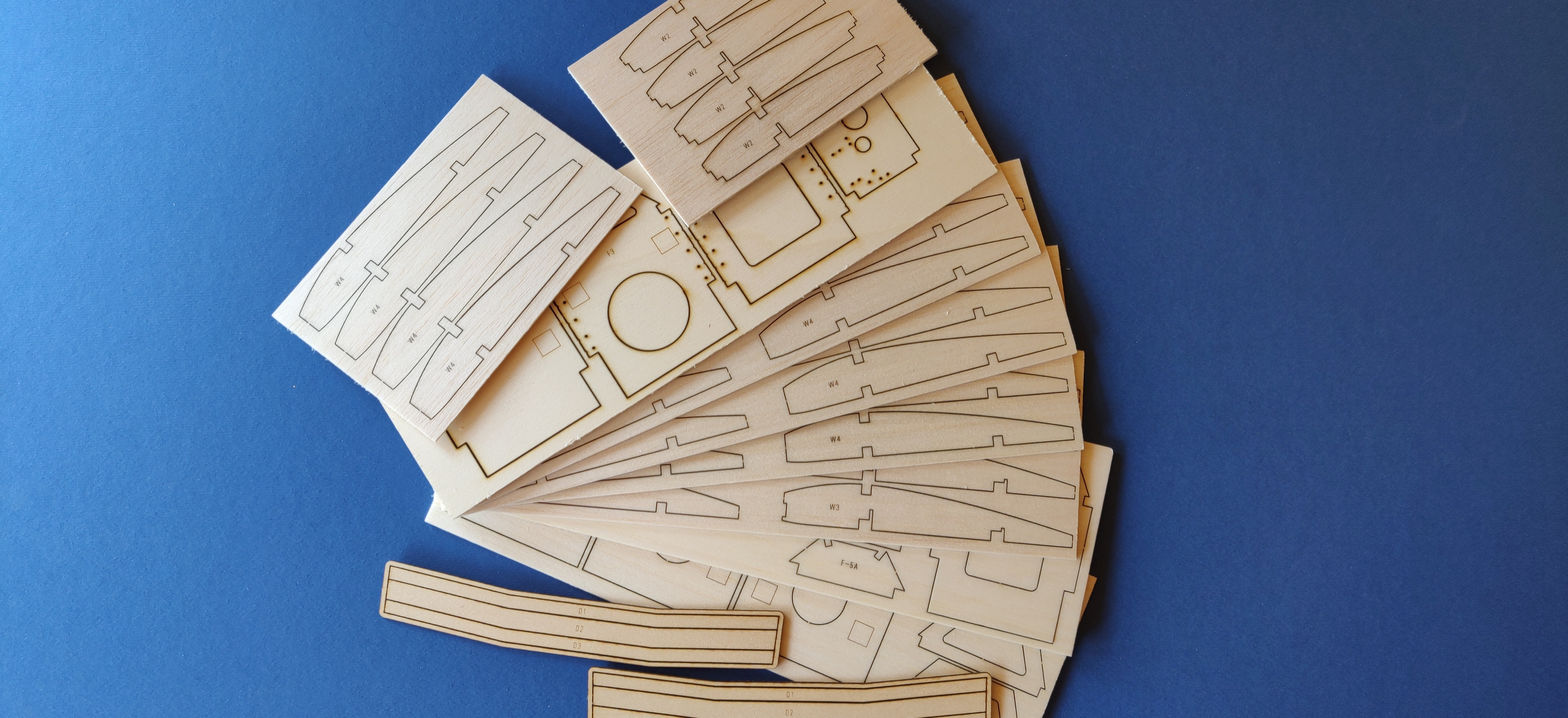 Warrior by David Boddington Period Scale Model Aircraft ~ Laser-cut Balsa Ply Parts Set