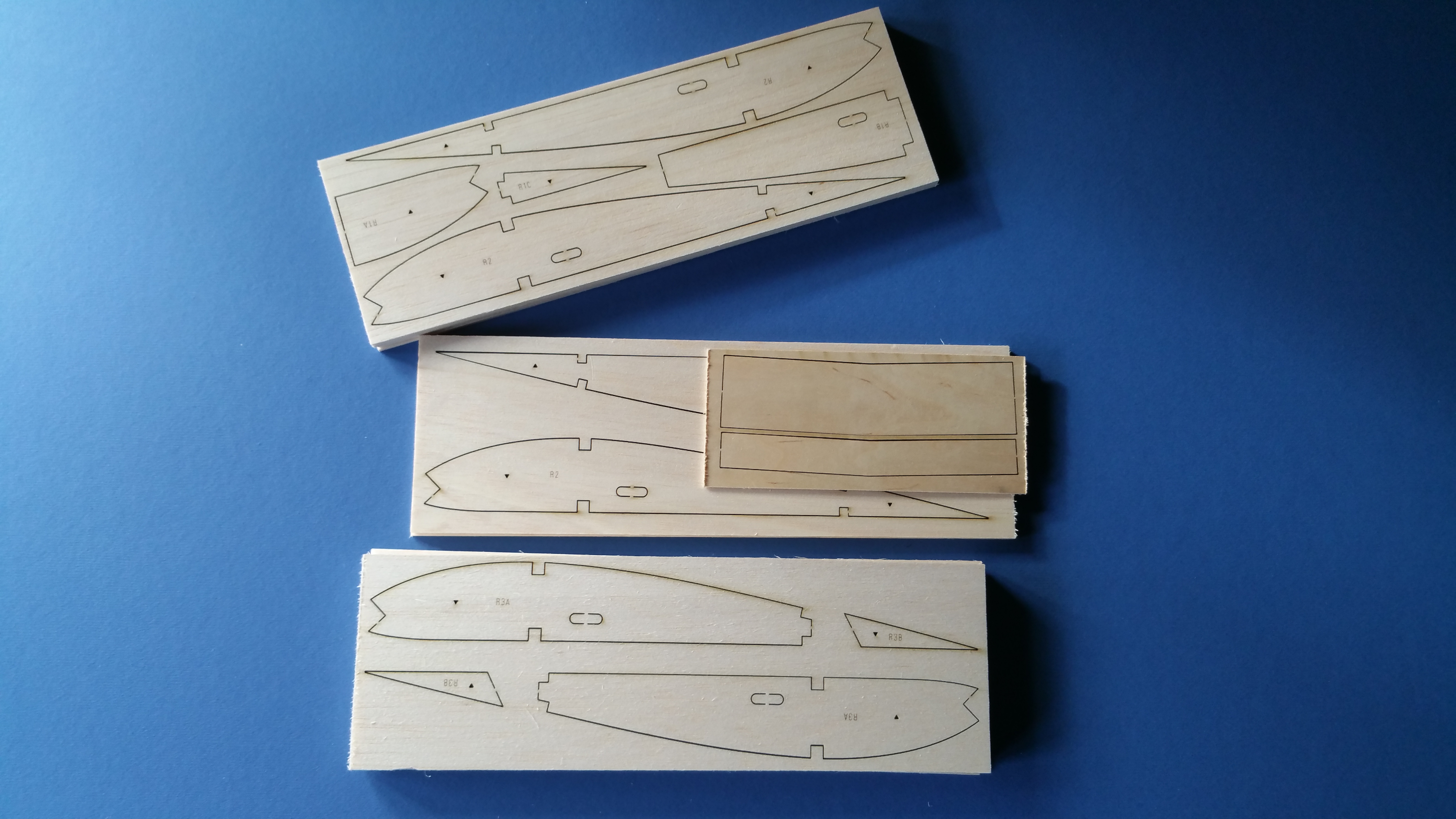 Flair Puppeteer - RC Scale Model aeroplane - Laser-cut "RIB SET & primary Formers"