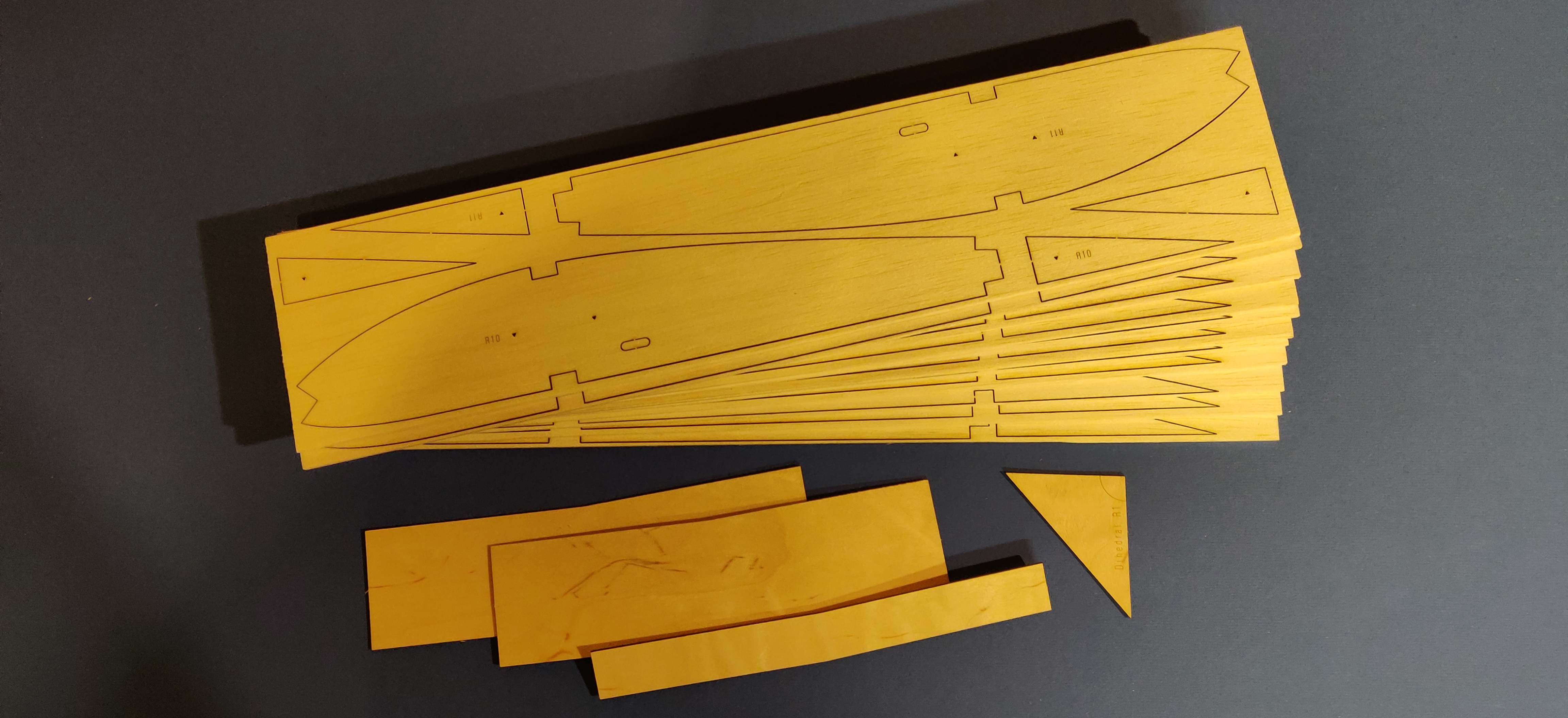 Flair Hannibal - RC Scale Model aeroplane - Laser-cut "RIB SET"